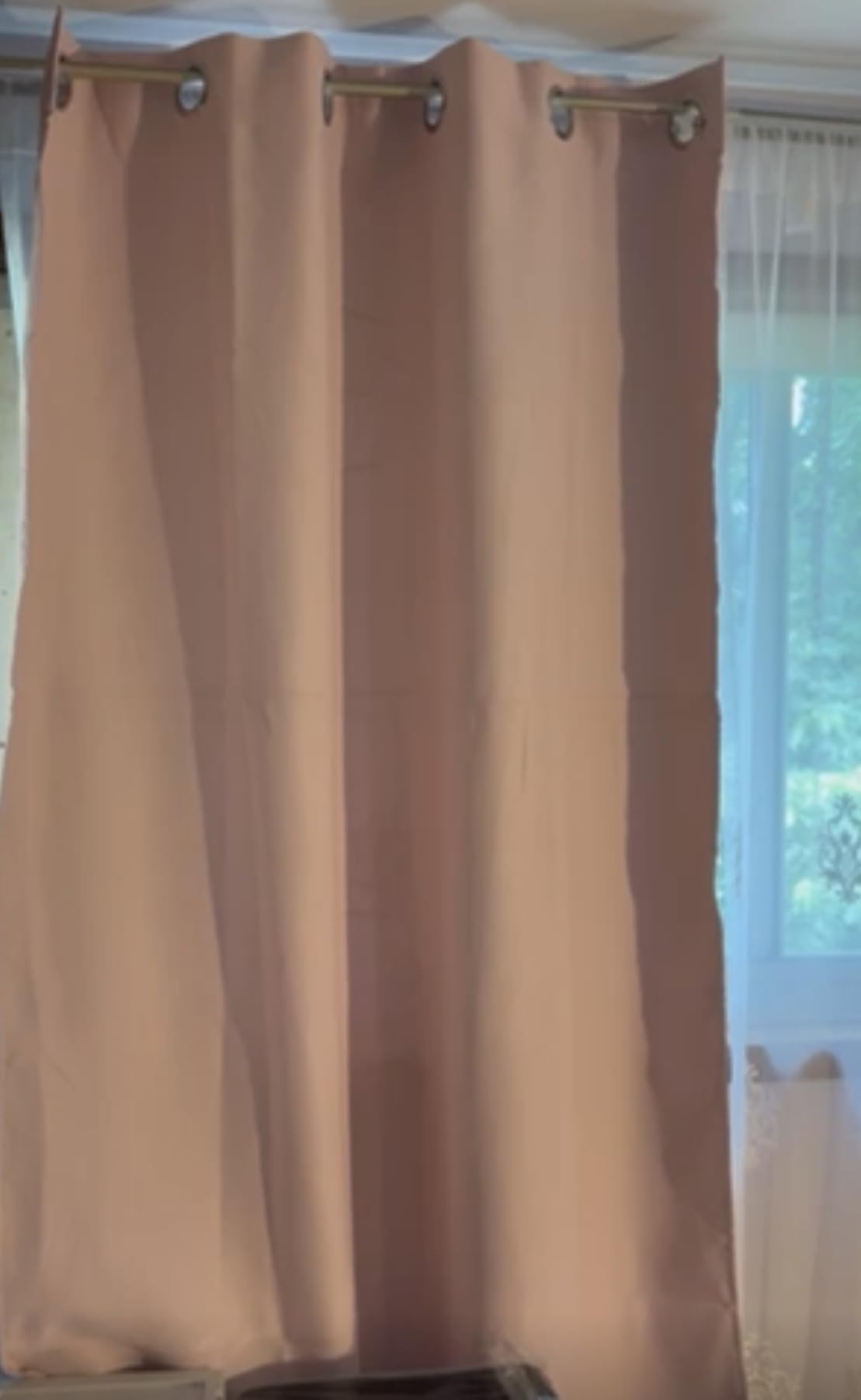 NICETOWN Baby Pink Blackout Curtains for Nursery 42