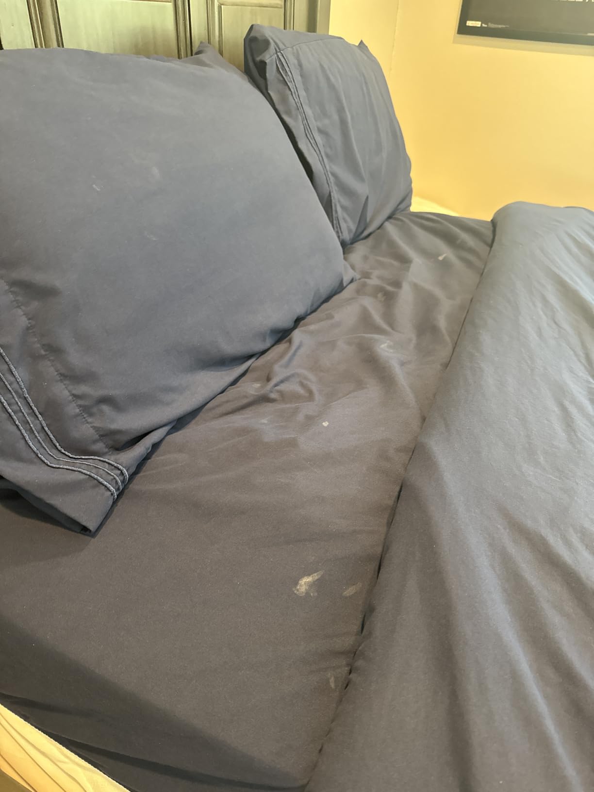 Queen Size 4 Piece Sheet Set - Comfy Breathable & Cooling Sheets - White | Hotel Luxury Bed Sheets for Women & Men, Deep Pockets, Easy-Fit, Extra Soft and Wrinkle Free Sheets, Oeko-Tex Bed Sheet Set customer photo 1
