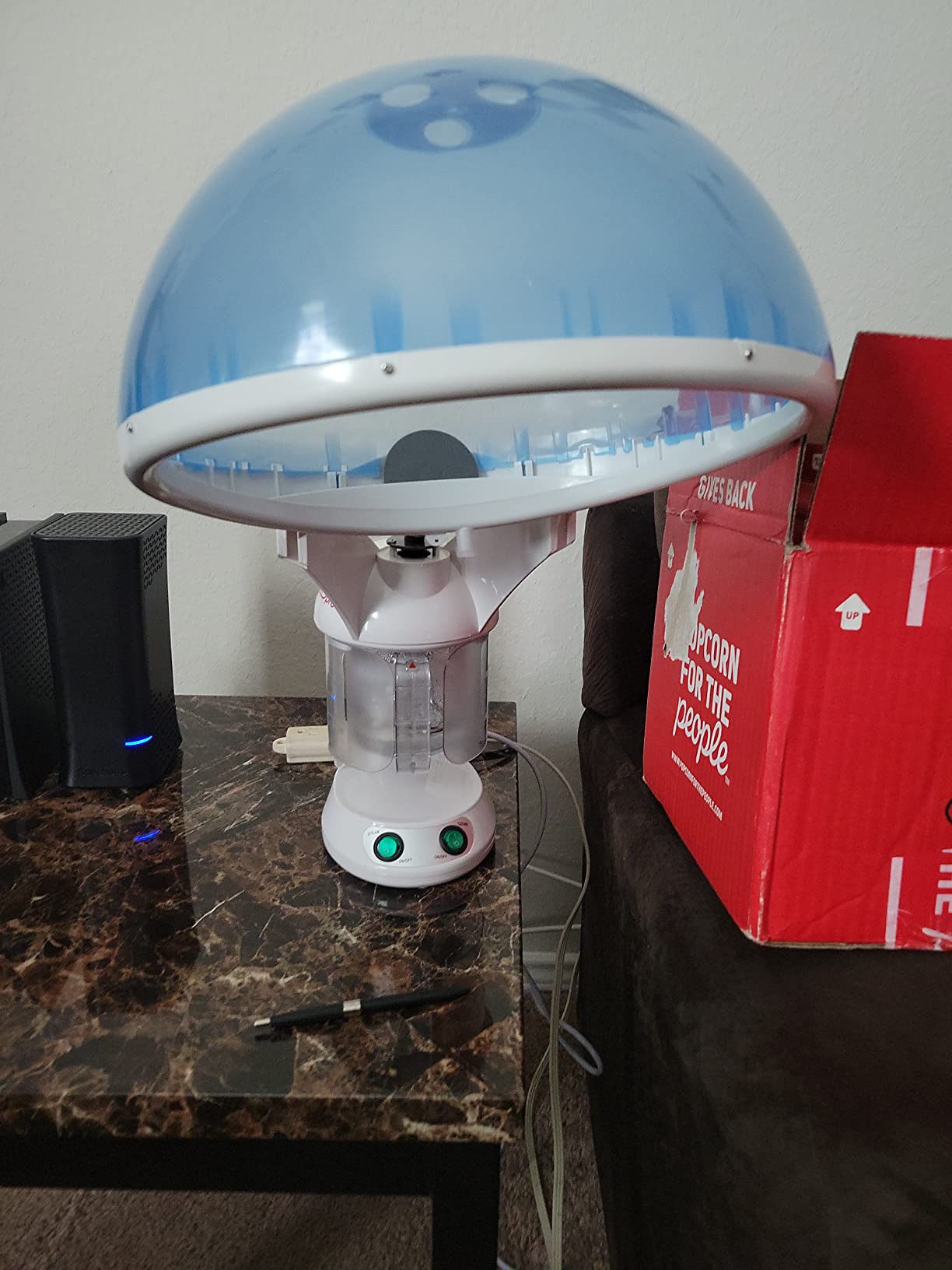 Red Pro Hair Therapy 2-in-1 Hair Steamer & Facial Steamer for Hydration Deep Cleaning, Designed for Personal Care at Home or Spa & Salon, Moisturize Hair 6x More Effectively customer photo 1