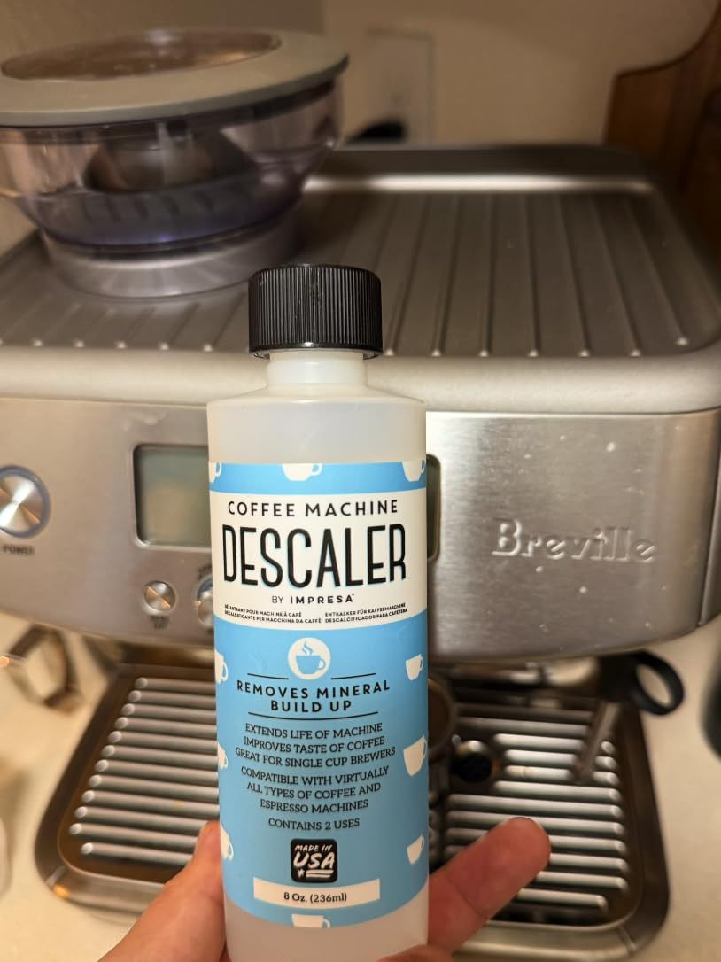 IMPRESA Coffee Machine Descaler, 2-Pack (1-Year Supply) Universal Descaling Solution for Keurig, Nespresso, Breville, De'Longhi, Jura & Ninja - Coffee Maker Cleaner and Limescale Remover - Made in USA customer photo 1