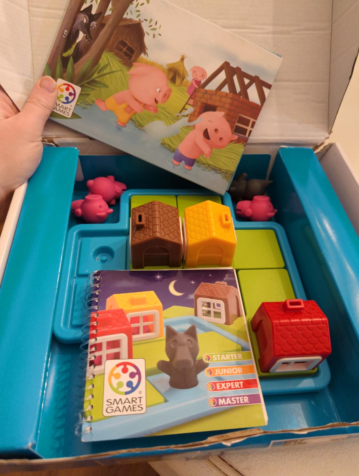 SmartGames Three Little Piggies Deluxe - Award-Winning Preschool Puzzle Game with Storybook | 48 Challenges, 2 Play Modes | Builds Spatial Reasoning & Logic | Ages 3-6 customer photo 2