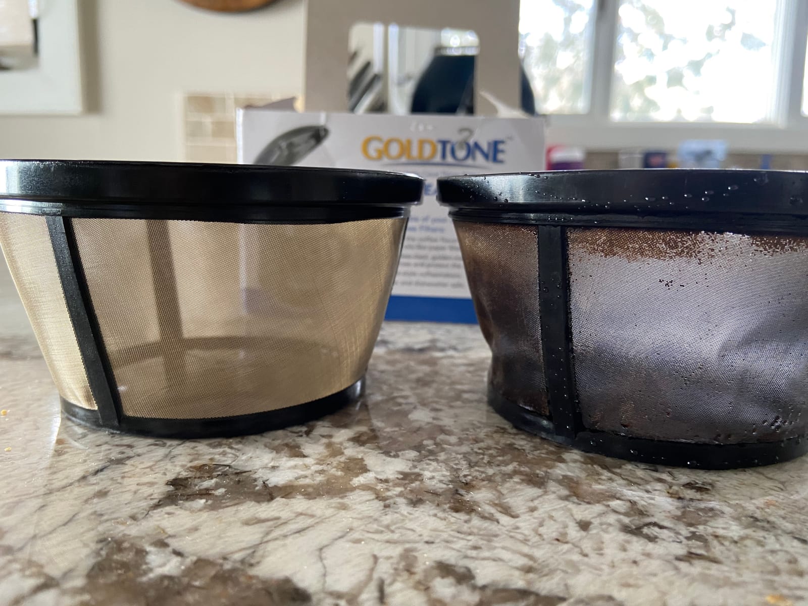 GOLDTONE Reusable 8-12 Cup Basket Coffee Filter fits Mr. Coffee Makers and Brewers, Replaces your Paper Coffee Filters, BPA Free customer photo 1