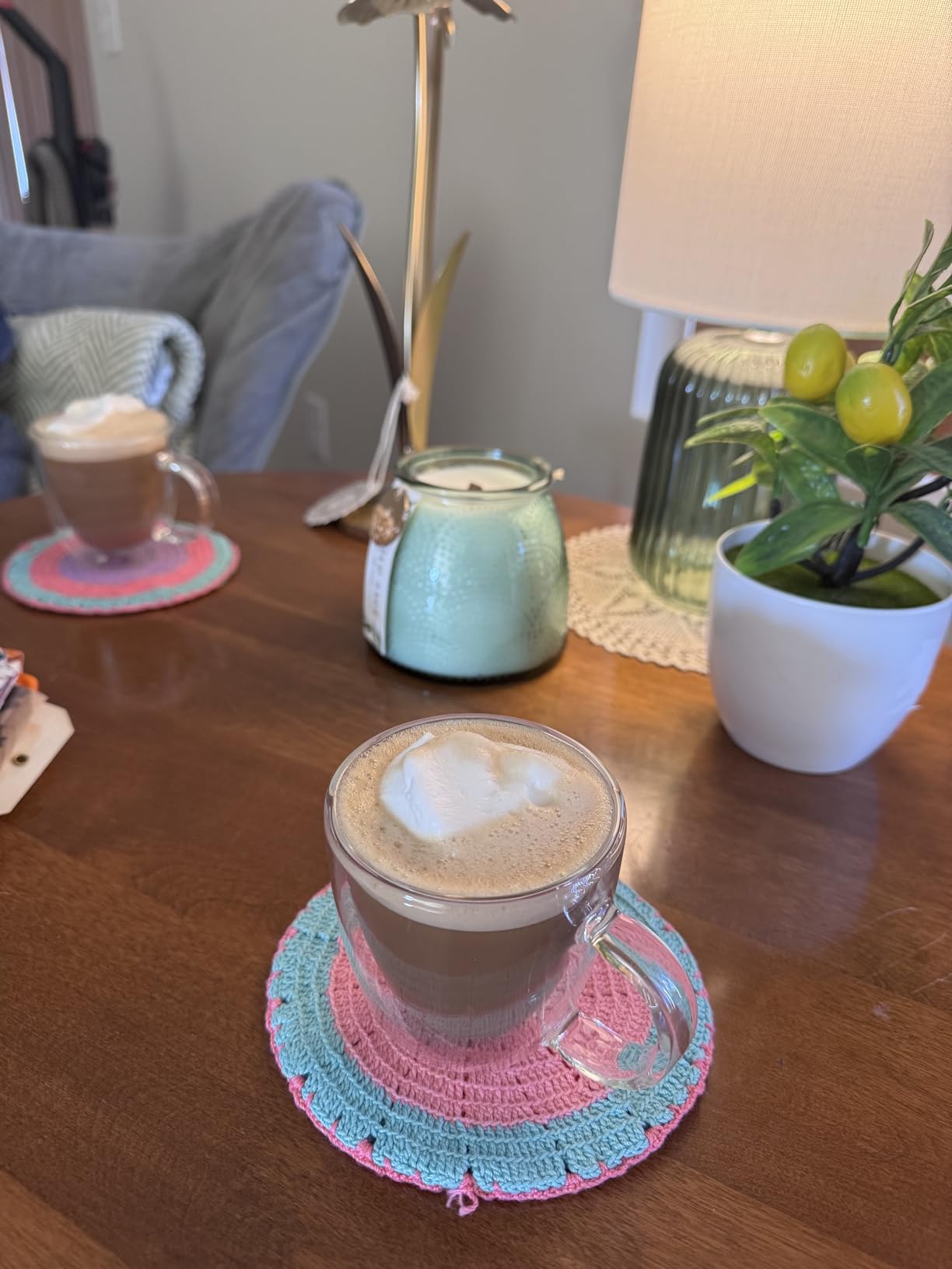 JoyJolt Savor Double Wall Insulated Glasses Espresso Mugs (Set of 2) - 5.4-Ounces customer photo 1