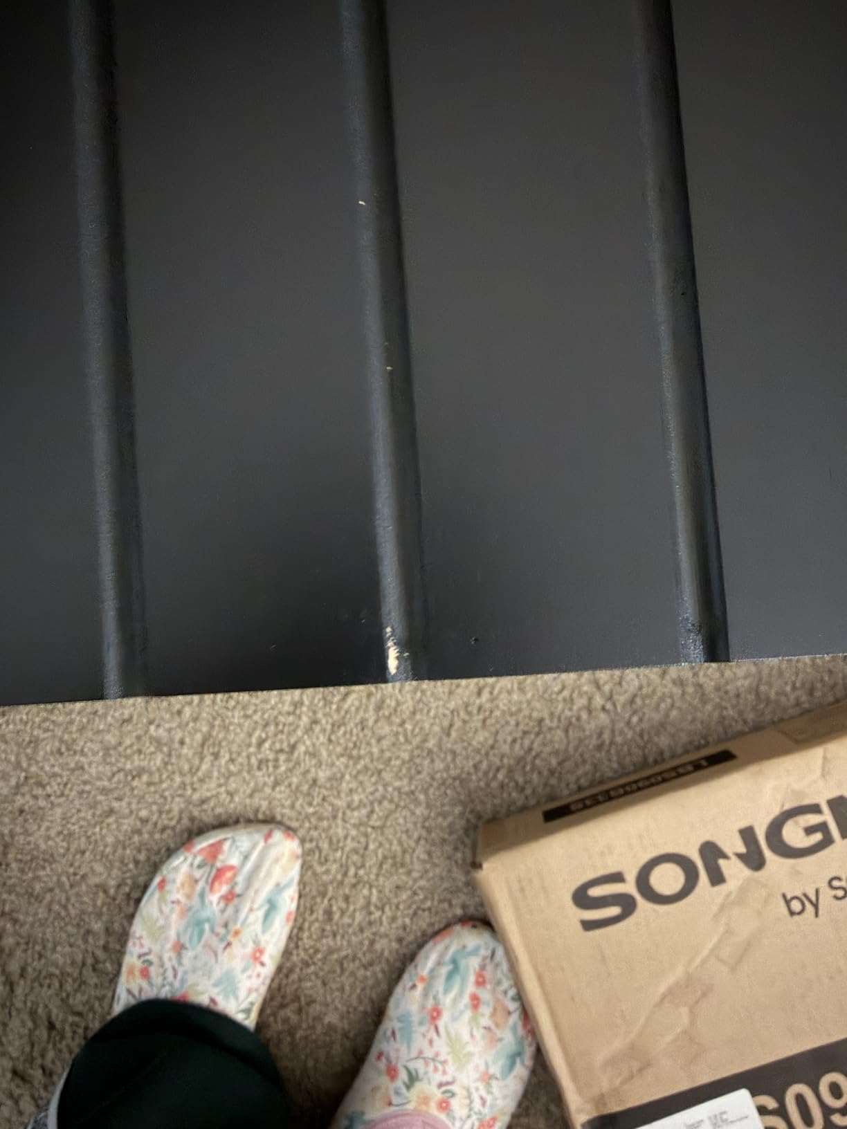 SONGMICS Shoe Rack Bench, 3-Tier Bamboo Entryway Bench, 27.6 Inches Width customer photo 1