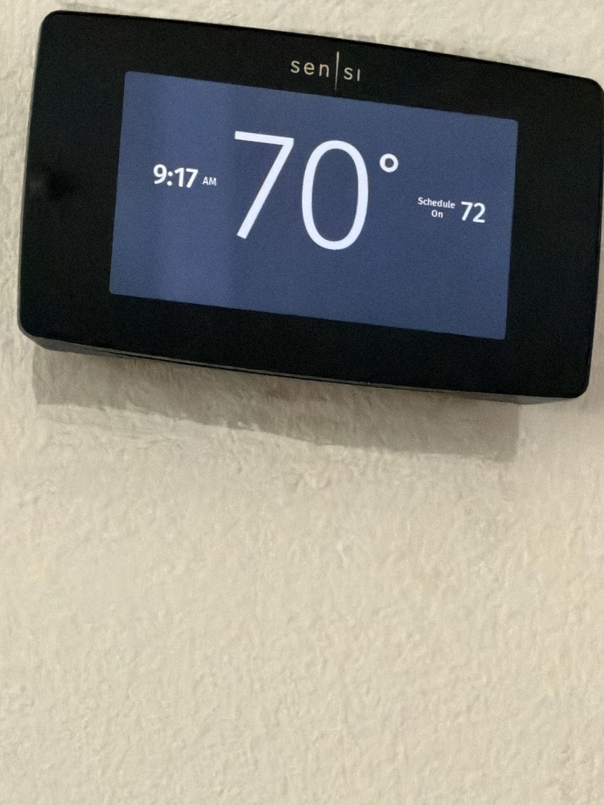 Sensi Touch Smart Thermostat by Emerson with Touchscreen Color Display, Programmable, Wi-Fi, ST75 - Black customer photo 2