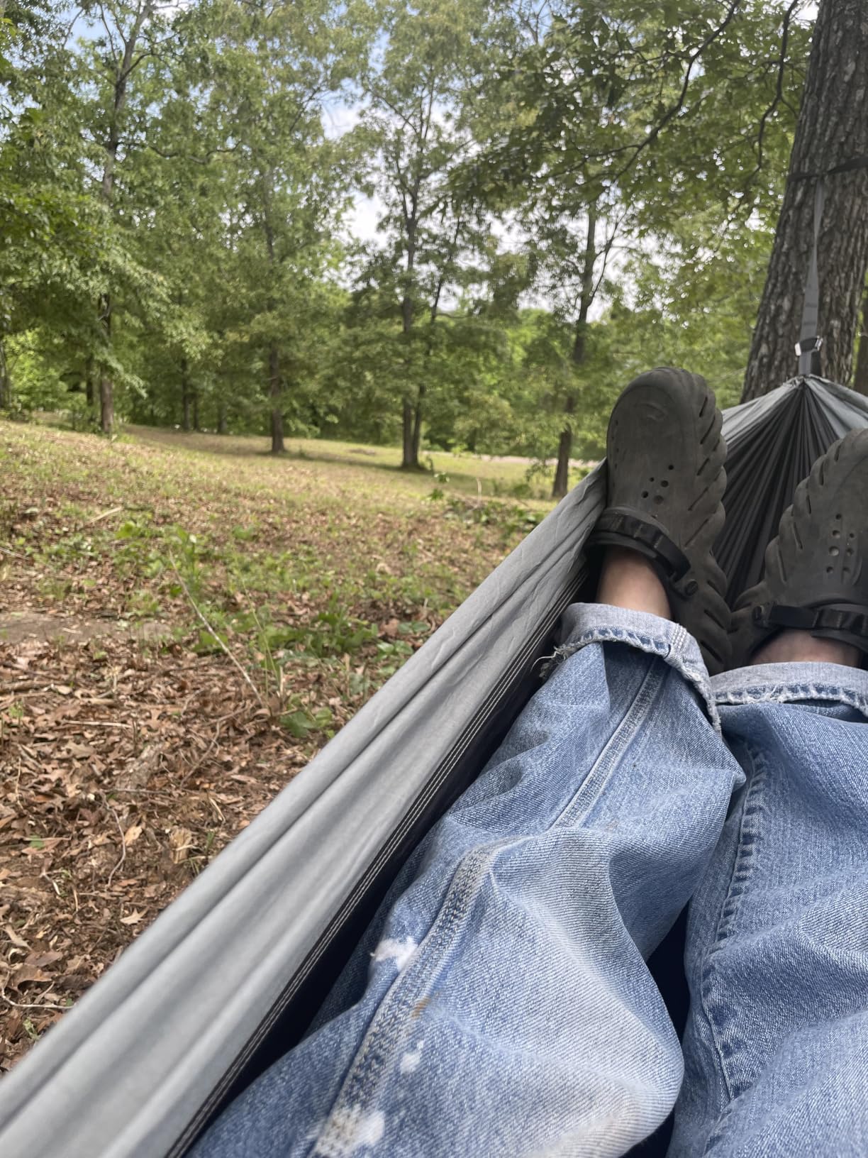 Wise Owl Outfitters Hammock for Camping Single Hammocks Gear for The Outdoors Backpacking Survival or Travel - Portable Lightweight Parachute Nylon SO Black & Grey customer photo 2