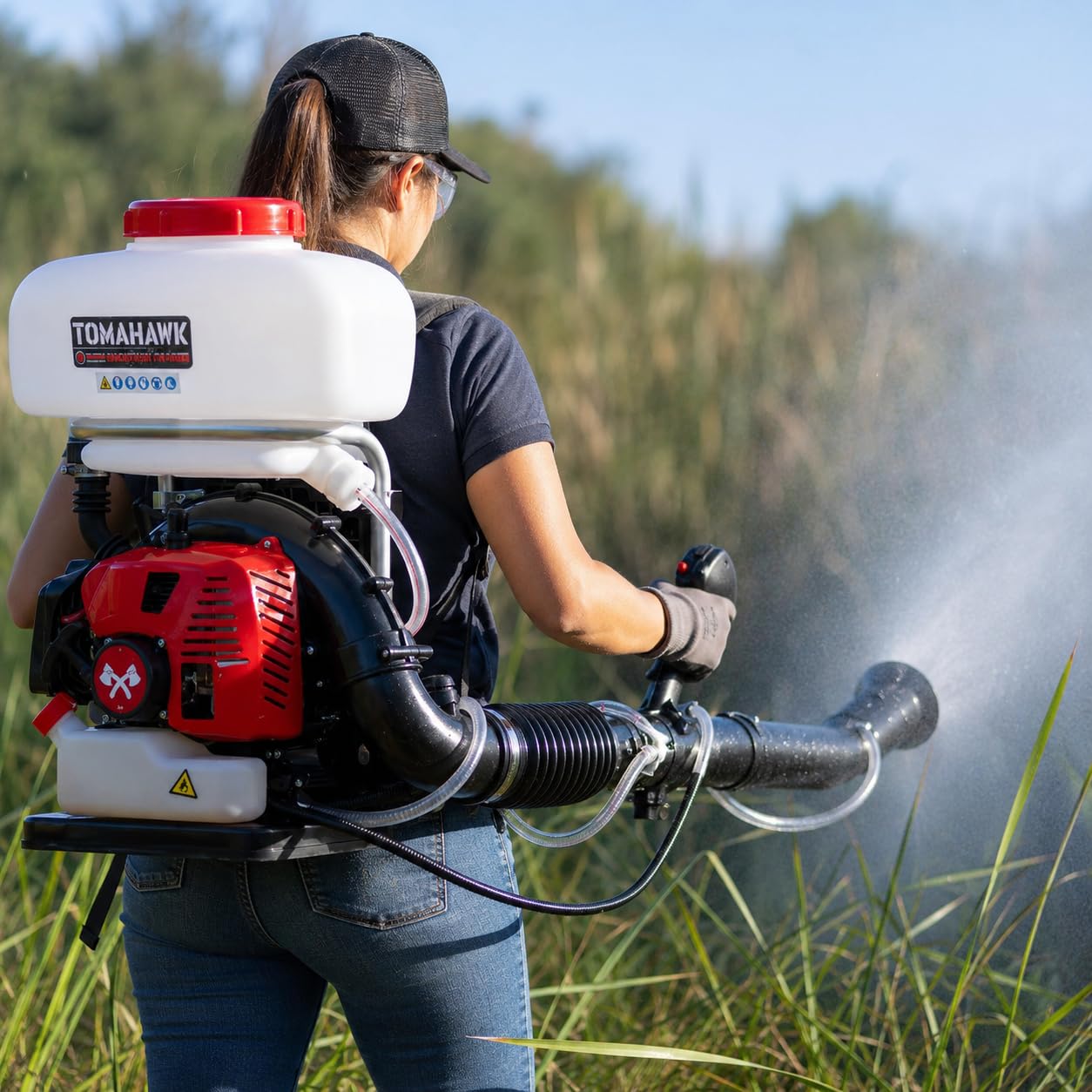Tomahawk Power 3HP Backpack Mosquito Fogger Leaf Blower 3.7 Gallon Tank Garden Sprayer (Turbo Fogger) customer photo 1