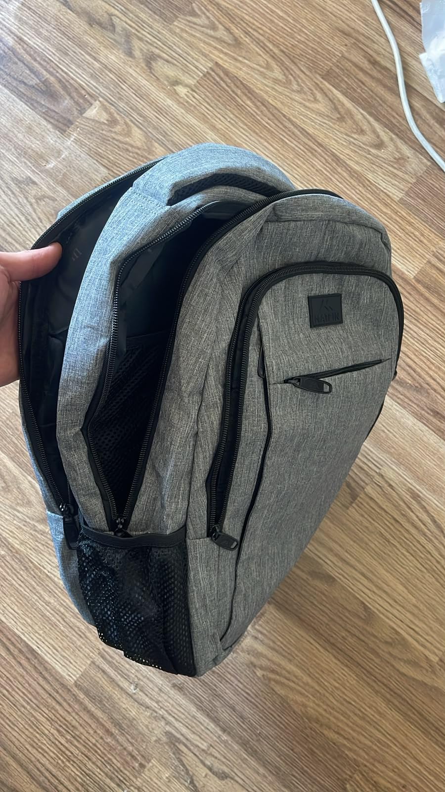 MATEIN Travel Laptop Backpack, 15.6 Inch College School Computer Bag, Grey | Slim Sturdy Business Daypack, Anti Theft Bookbag, Water Resistant customer photo 2
