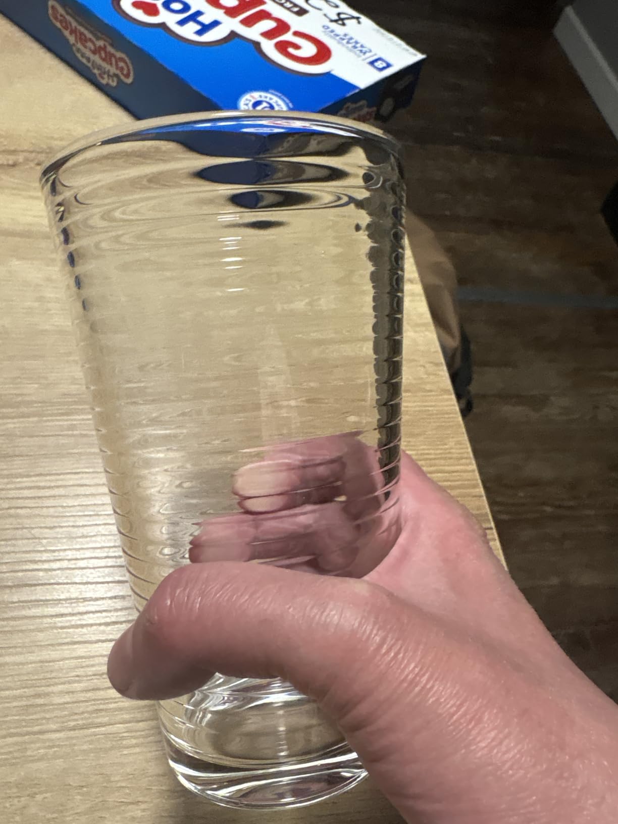 Le'raze Set of 16 Heavy Base Ribbed Durable Drinking Glasses Includes 8 Cooler Glasses (17oz) and 8 Rocks Glasses (13oz), Clear Glass Cups - Elegant Glassware Set customer photo 2