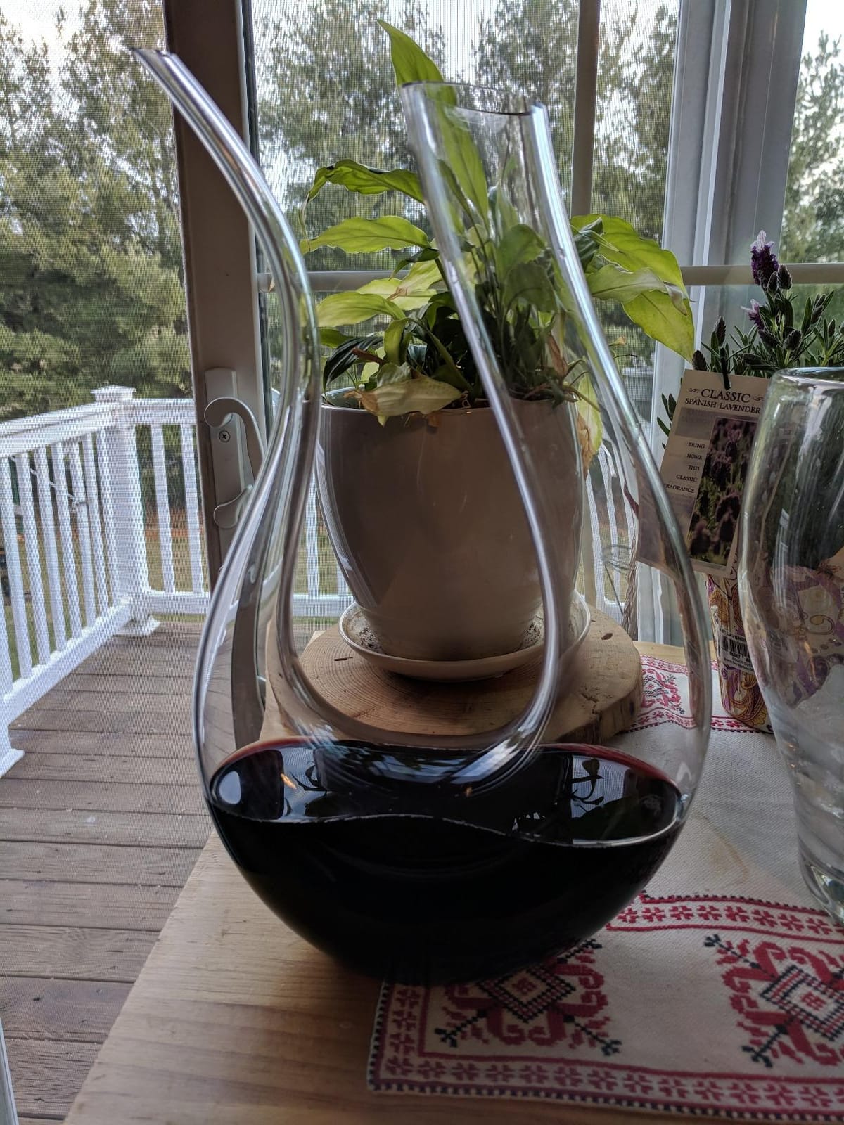 Wine Decanter, Red Wine Carafe, Wine Aerator, 100% Hand Blown Lead-free Crystal Glass, Wine Decanters and Carafes, Wine Gift with Luxury Packaging, Wine Accessories (1500ML) customer photo 1
