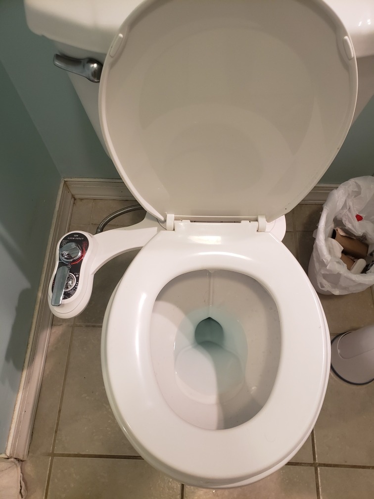 APURE BIDET A121 - Hot and Cold Water Bidet Attachment for Toilet Seat - Dual nozzle - Rear and Feminine Wash- Selfcleaning- Adjustable Water Pressure Non-Electric Bidet Toilet Seat Attachment customer photo 1