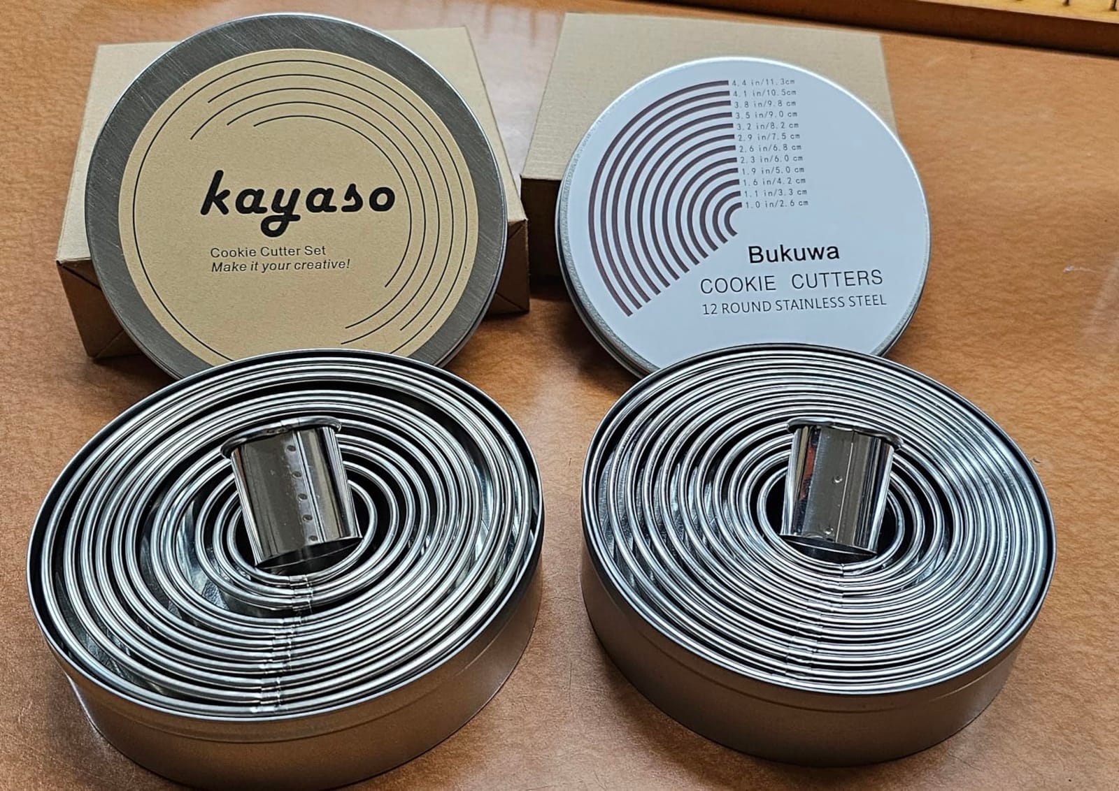Round Cutters in Graduated Sizes, 304 Stainless Steel, 12 Pc Set (Plain Edge) customer photo 1