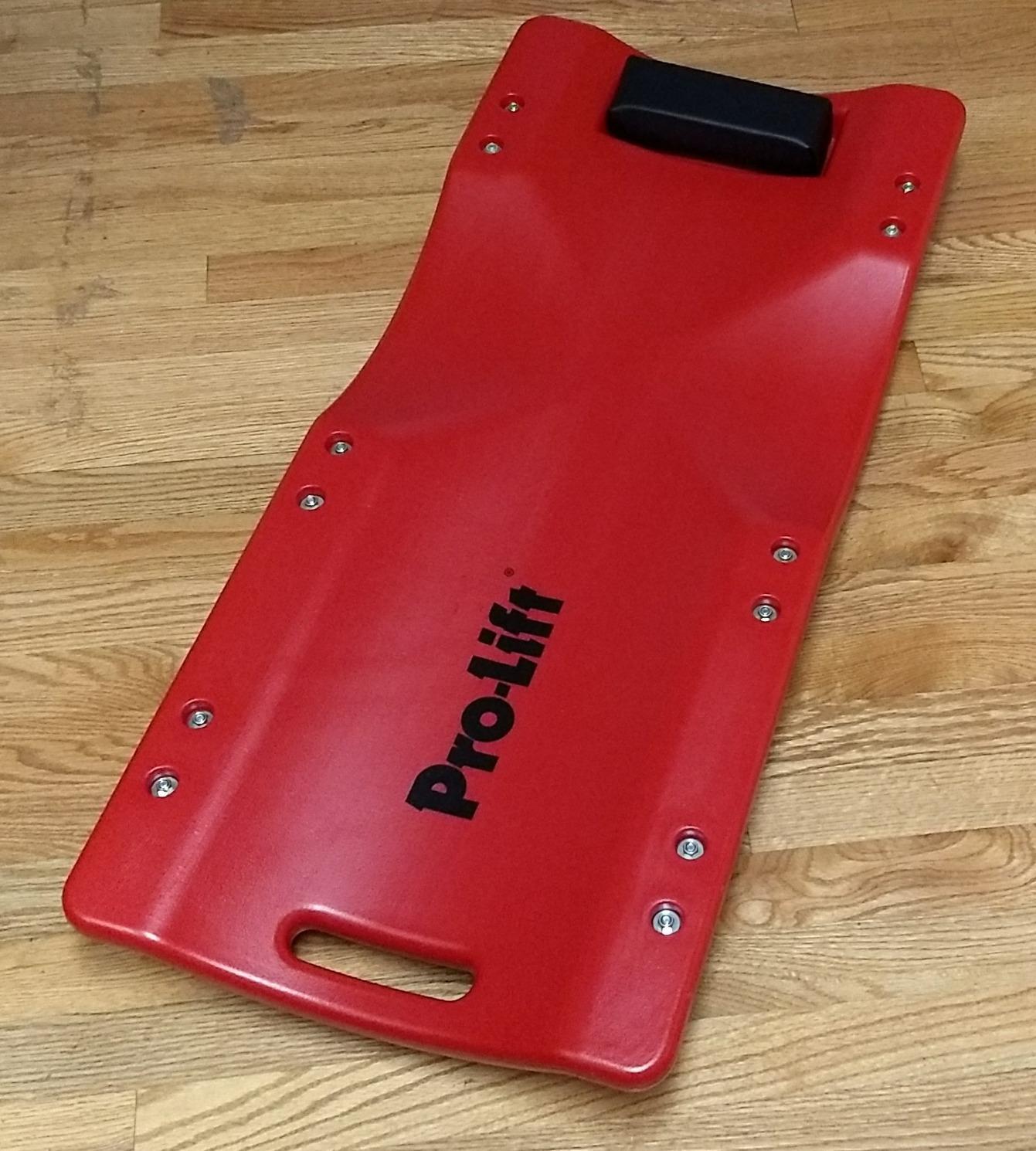 Pro Lift Mechanic Plastic Creeper 36 Inch - Blow Molded Ergonomic HDPE Body with Padded Headrest - 300 Lbs Capacity customer photo 1