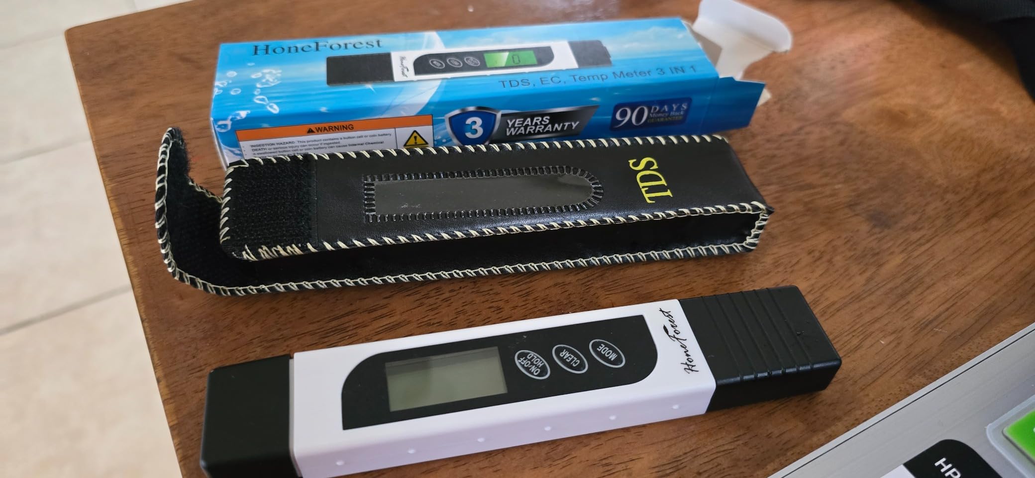 HoneForest TDS Meter, Digital Water Tester - Accurate and Reliable, Measures TDS, EC & Temperature (°F/°C), 0-9990ppm, Water Test Meter for Drinking Water, RO/DI System, Aquariums, etc customer photo 1