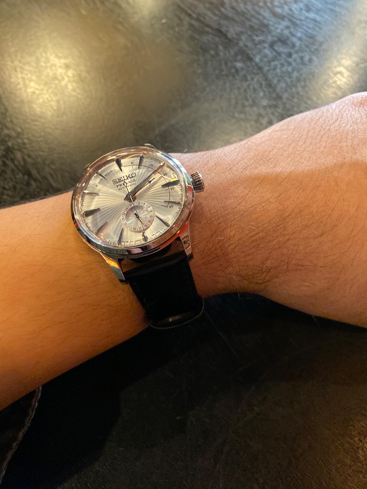 SEIKO PRESAGE Power Reserve Ice Blue Cocktail Time Sky Diving SSA343J1 customer photo 2