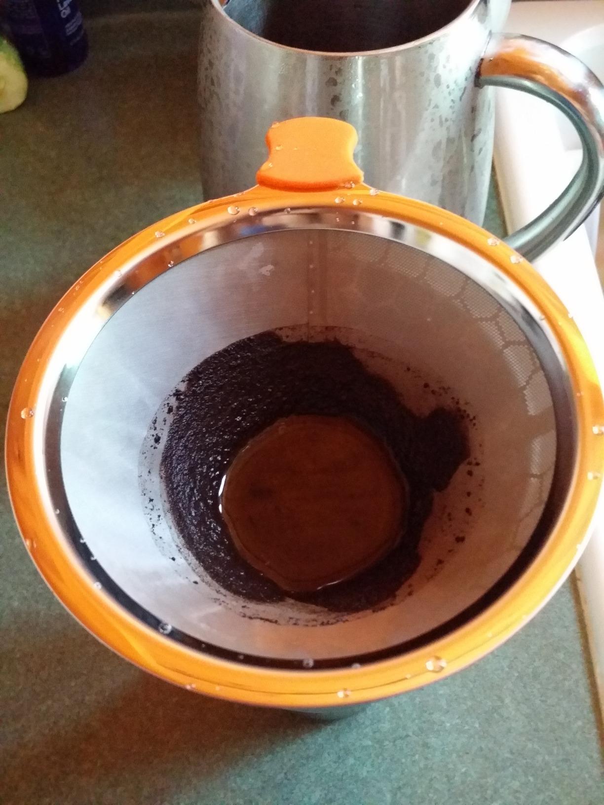 Pour Over Coffee Dripper, Stainless Steel Coffee Filter Reusable Pour Over Coffee Filter Cone Coffee Dripper with Removable Cup Stand and Bonus Brush customer photo 1