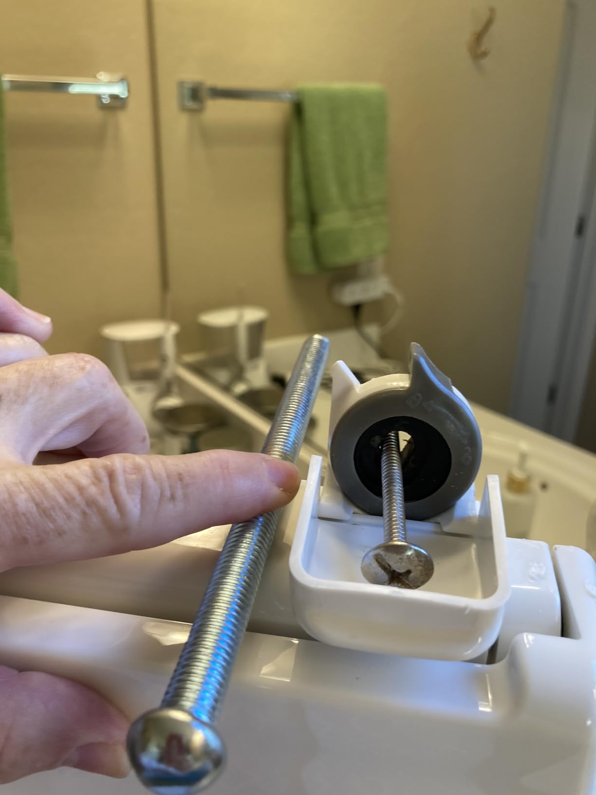 Vive Raised Toilet Seat Riser for Seniors (with Handles) - Handicap Rail - Grab Bar Seat for Over Toilet - Elevated Safety for Elderly, Disabled, Medical - Elongated customer photo 2