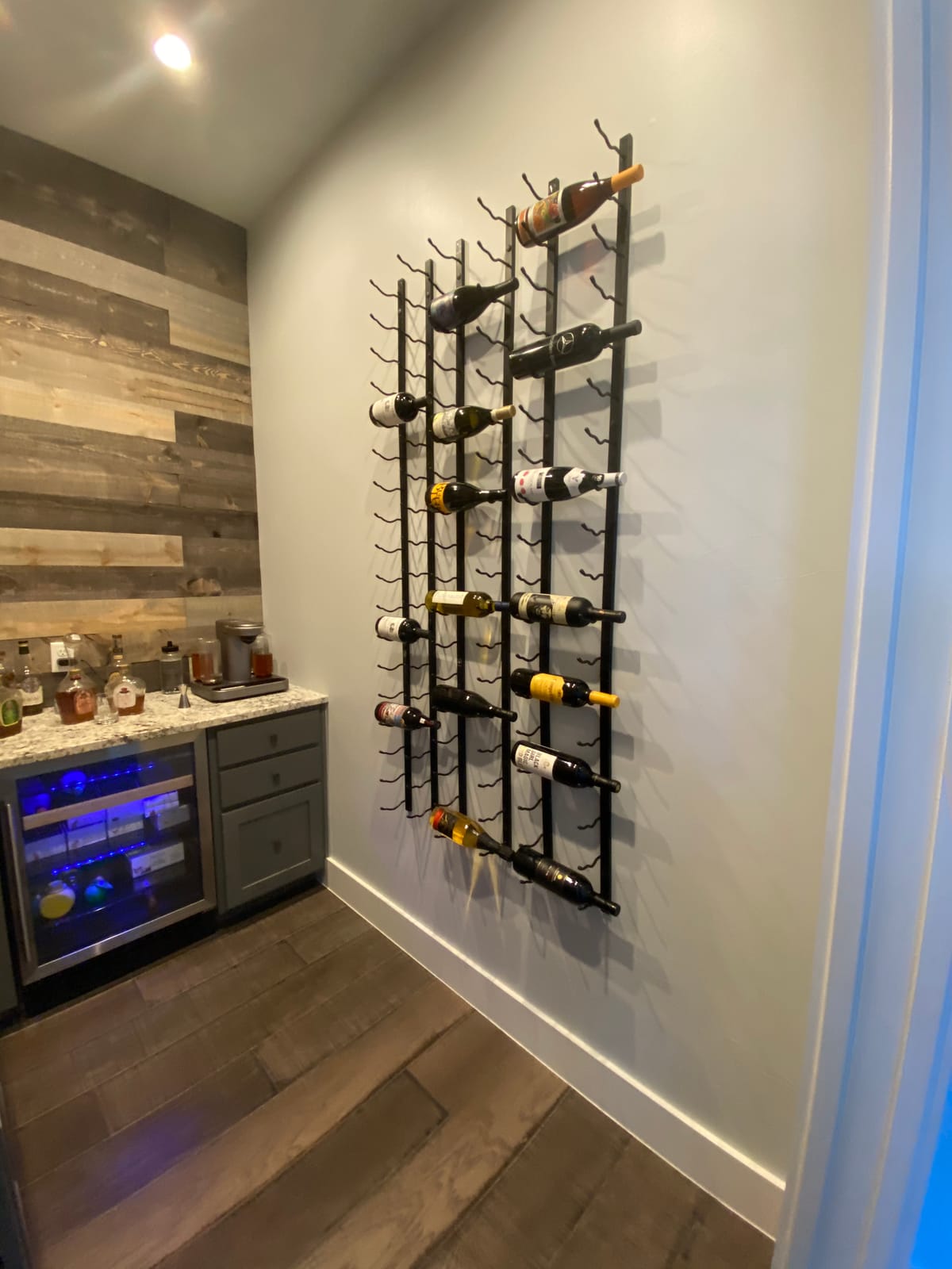 VintageView W Series Pro Wine Rack 6 - Double Depth, Metal Wall Mounted Wine Rack - Modern, Easy Access Wine Storage - Space Saving Wine Rack with Storage Capacity (36 Bottles, Matte Black) customer photo 2