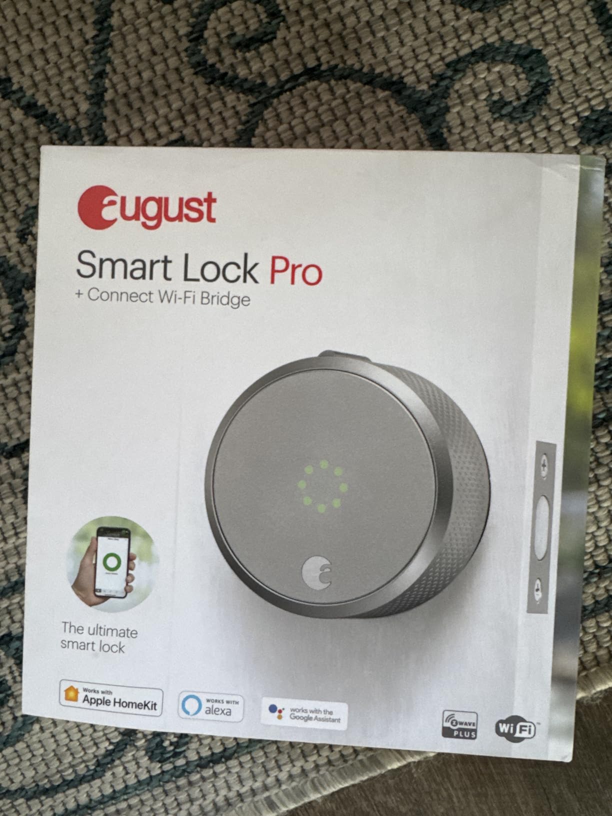 Smart Lock Pro + Connect Hub - Wi-Fi Smart Lock for Keyless Entry - Works with Alexa, Google Assistant, and more - Silver customer photo 1