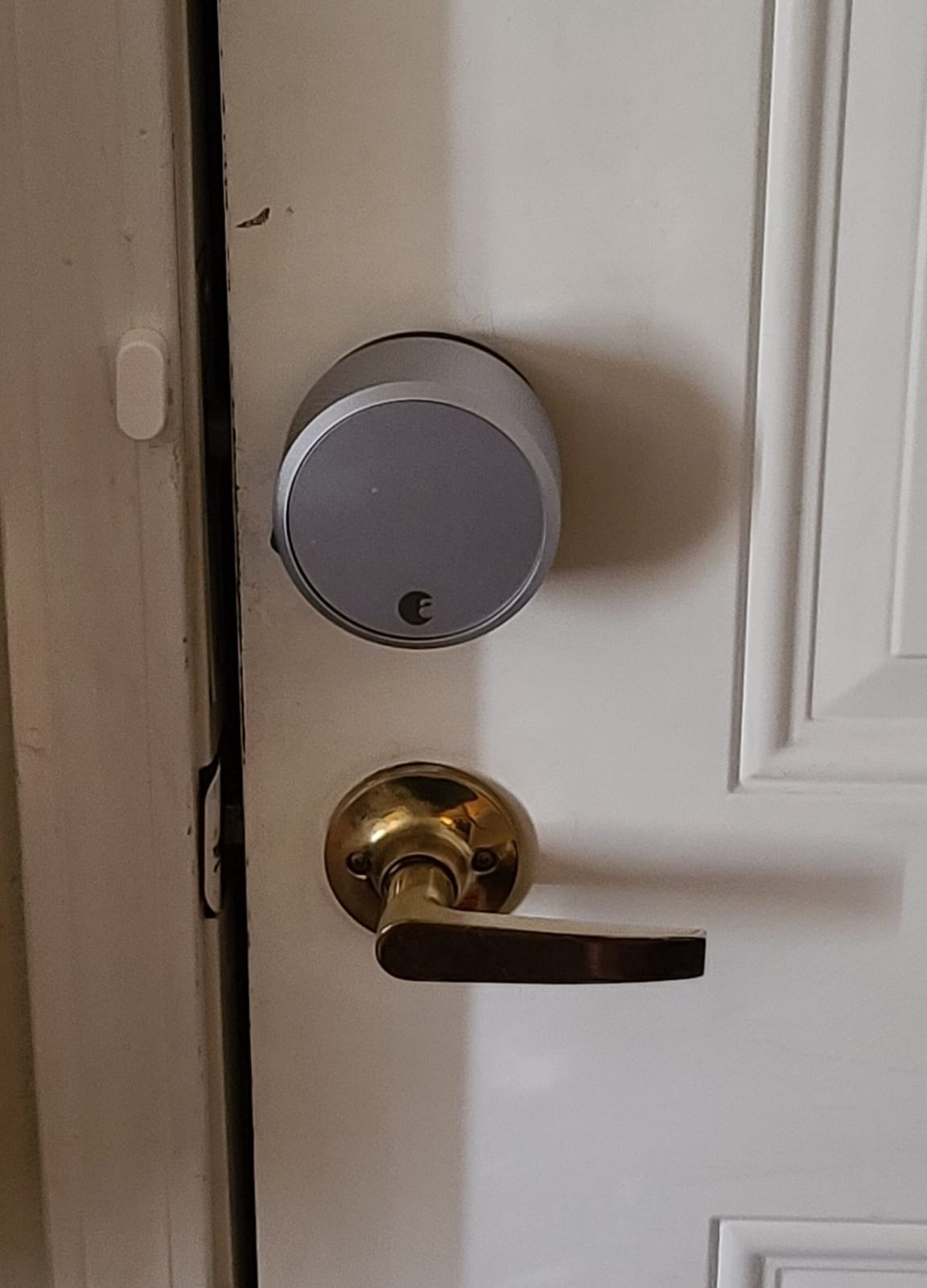 Smart Lock Pro + Connect Hub - Wi-Fi Smart Lock for Keyless Entry - Works with Alexa, Google Assistant, and more - Silver customer photo 2