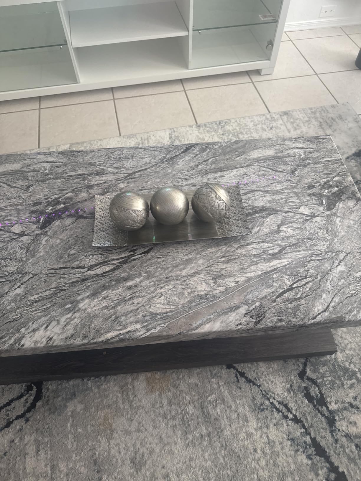 Creative Scents Dublin Brown Tray and Ball Set - Living Room, Entry Table Decor Centerpiece Table Decorations - Decorative Tray for Dining Room, Accent Decor Bowl for House Decoration customer photo 1