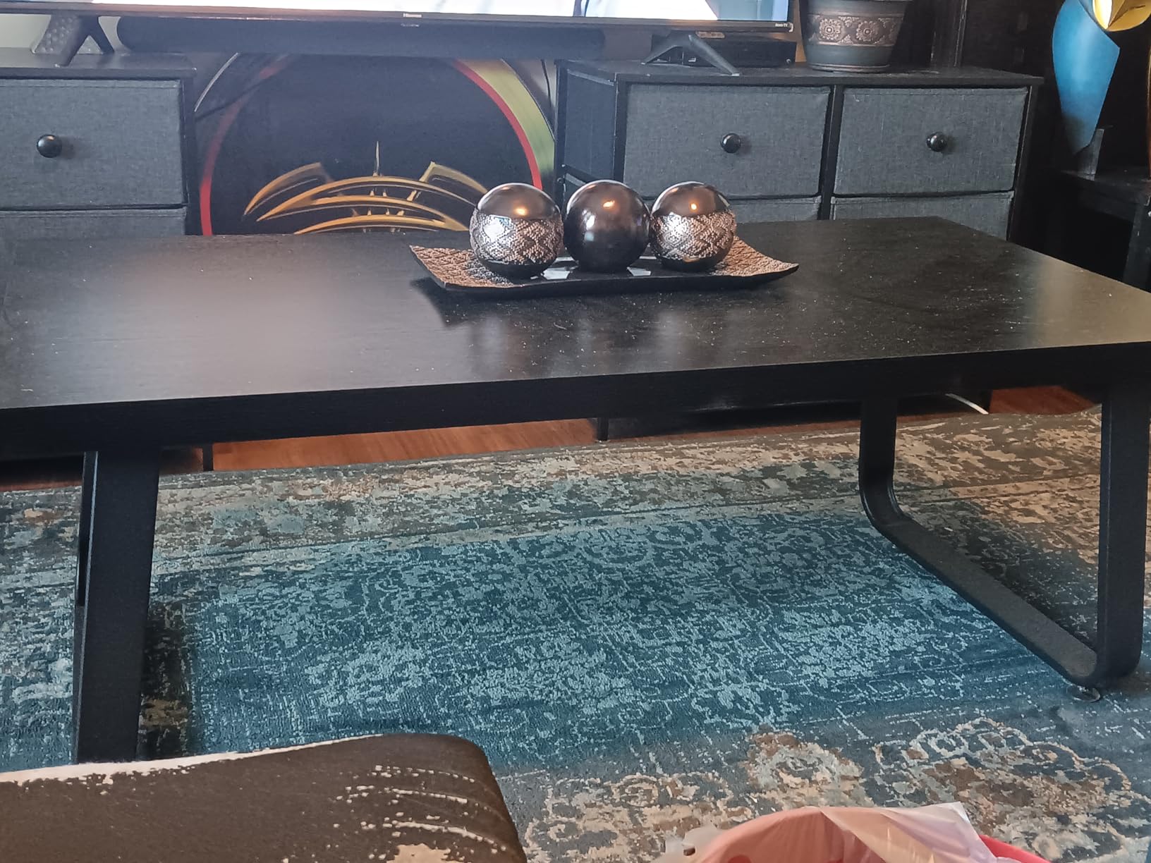 Creative Scents Dublin Brown Tray and Ball Set - Living Room, Entry Table Decor Centerpiece Table Decorations - Decorative Tray for Dining Room, Accent Decor Bowl for House Decoration customer photo 2