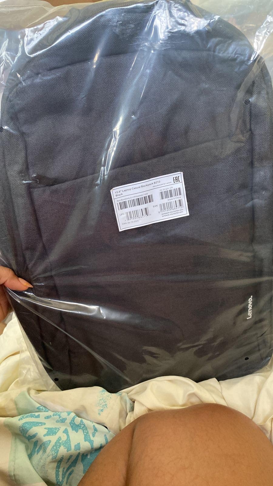 Lenovo Laptop Backpack B210, 15.6-Inch Laptop/Tablet, Durable, Water-Repellent, Lightweight, Clean Design, GX40Q17225, Black customer photo 1