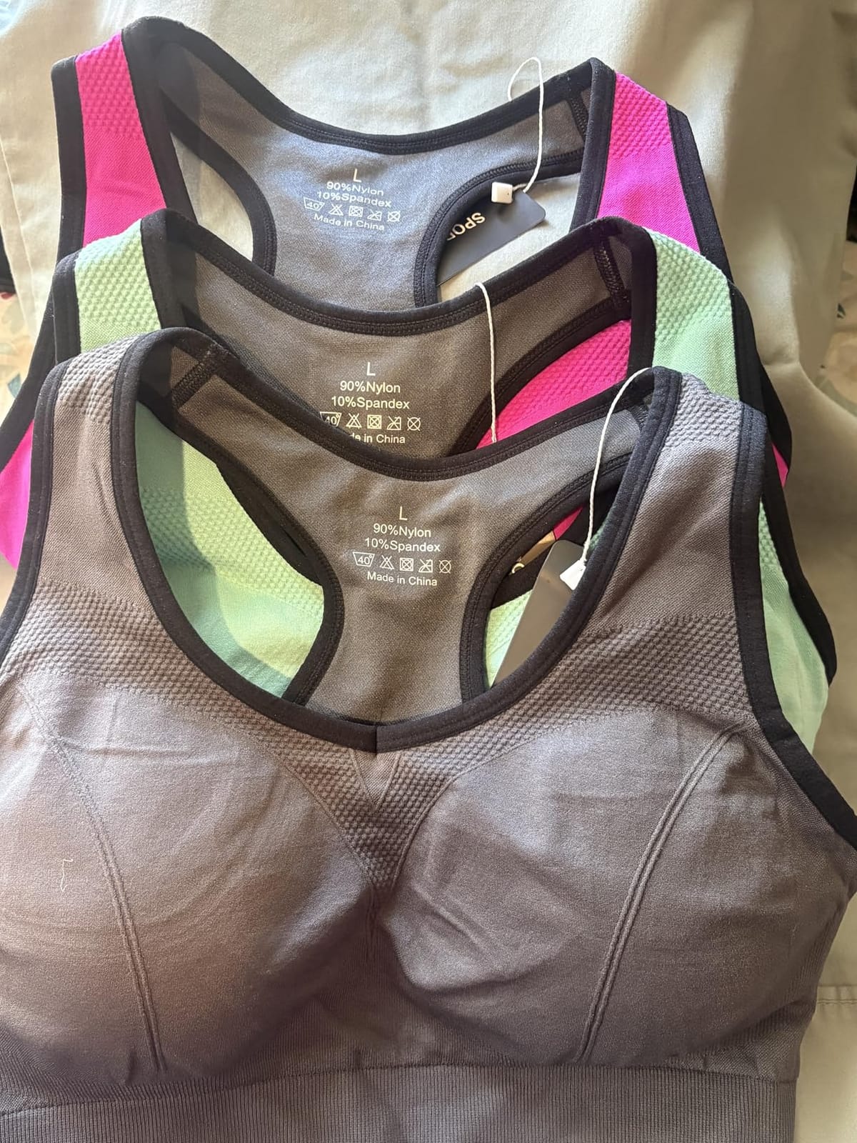 MIRITY Women Racerback Sports Bras - High Impact Workout Gym Activewear Bra customer photo 1