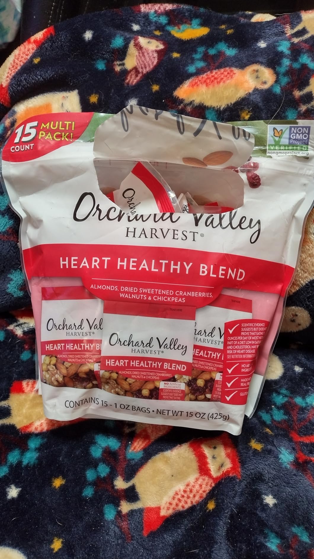 Orchard Valley Harvest Heart Healthy Blend, 1 oz Bags, Pack of 8 customer photo 2