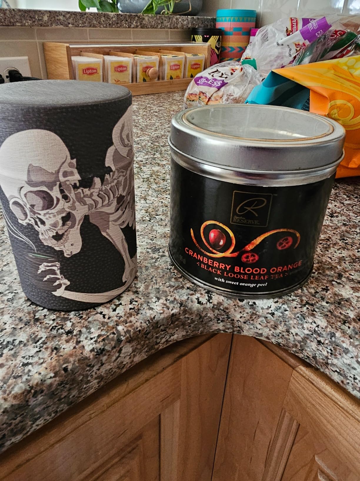 1 PC Kotobuki Japanese Skeleton 100g Tea Canister #499-739 customer photo 1