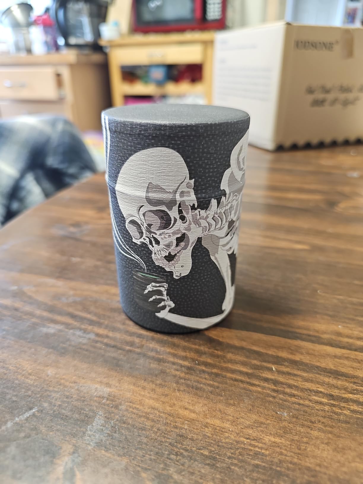 1 PC Kotobuki Japanese Skeleton 100g Tea Canister #499-739 customer photo 2