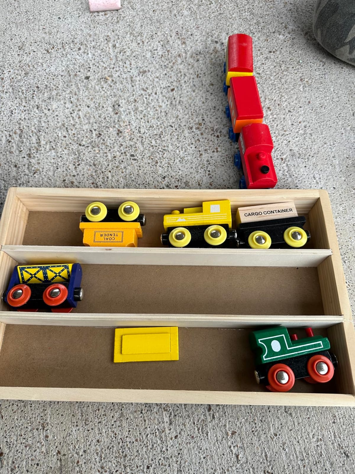 Wooden Train Set 12 PCS - Magnetic Train Toys Set for Toddlers Boy & Girl | Includes 3 Engines - Storage Gift Box - Compatible With All Major Brands - STEM Educational Toy - Gift for Ages 3-4-5-7 Years customer photo 1
