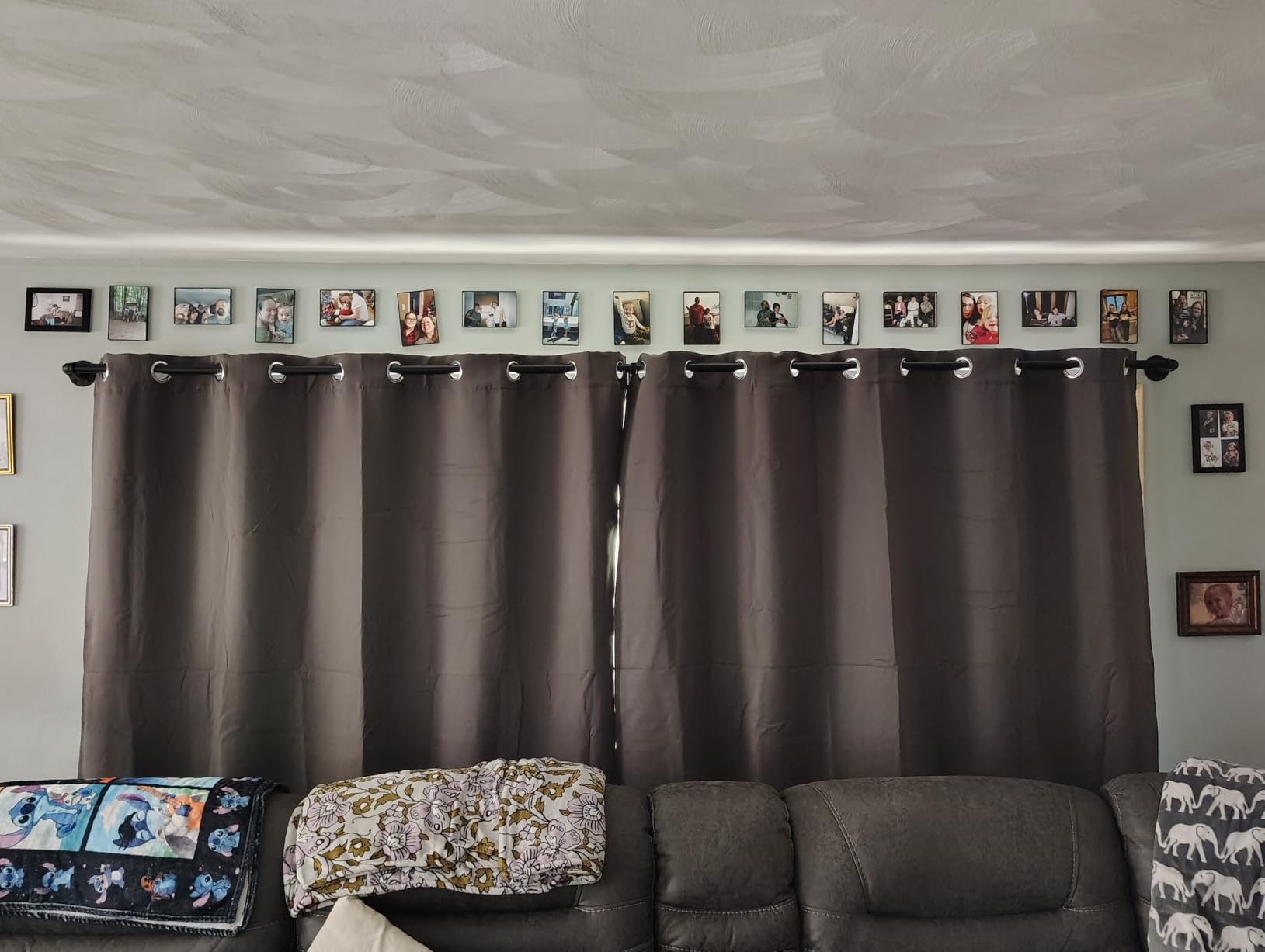 100% Blackout Window Curtain Panels, Cold and Full Light Blocking Drapes with Black Liner for Nursery, 84 inches Drop Thermal Insulated Draperies (White, 2 Pieces, 52 Wide Each Panel) customer photo 1