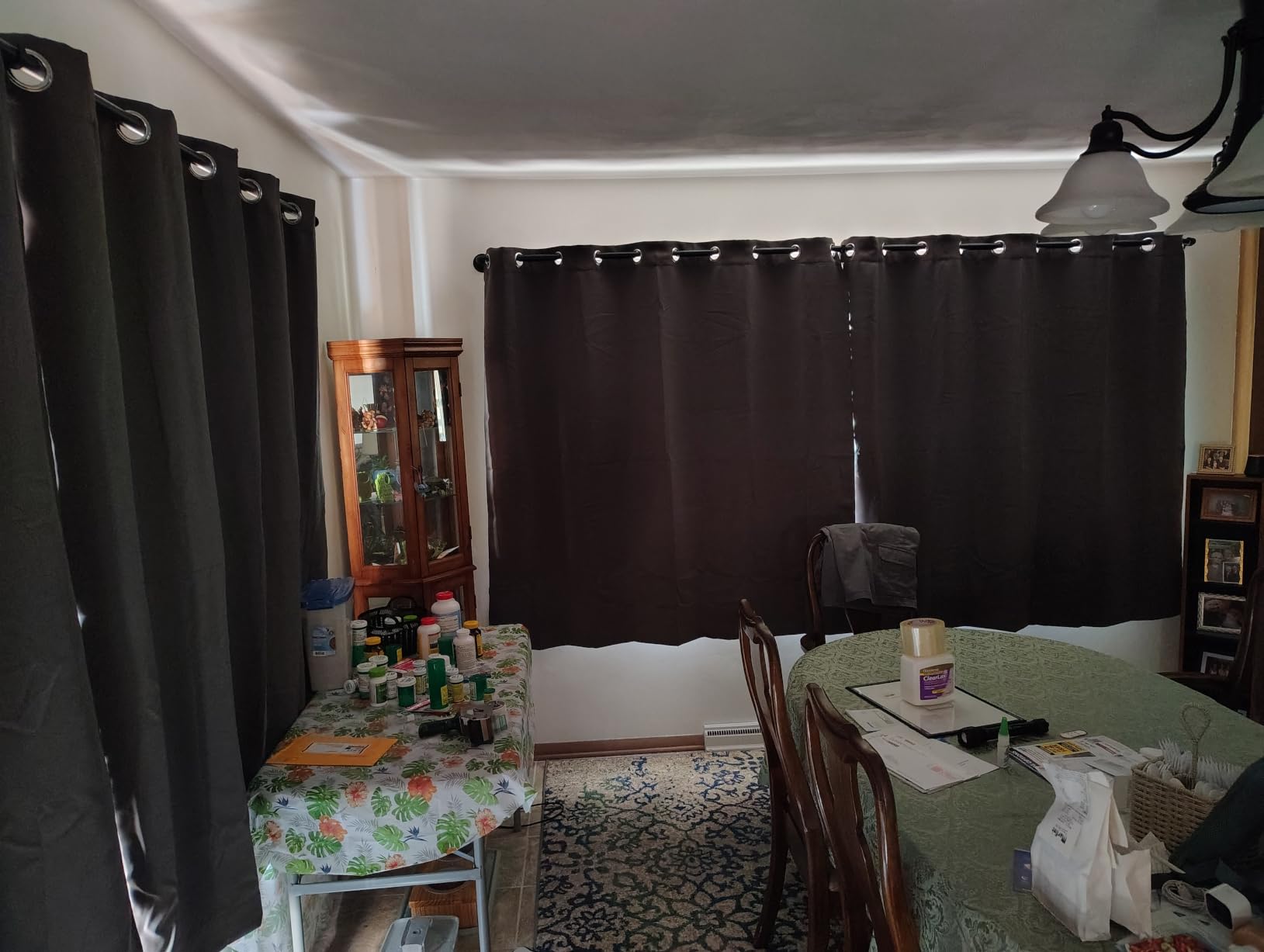 100% Blackout Window Curtain Panels, Cold and Full Light Blocking Drapes with Black Liner for Nursery, 84 inches Drop Thermal Insulated Draperies (White, 2 Pieces, 52 Wide Each Panel) customer photo 2