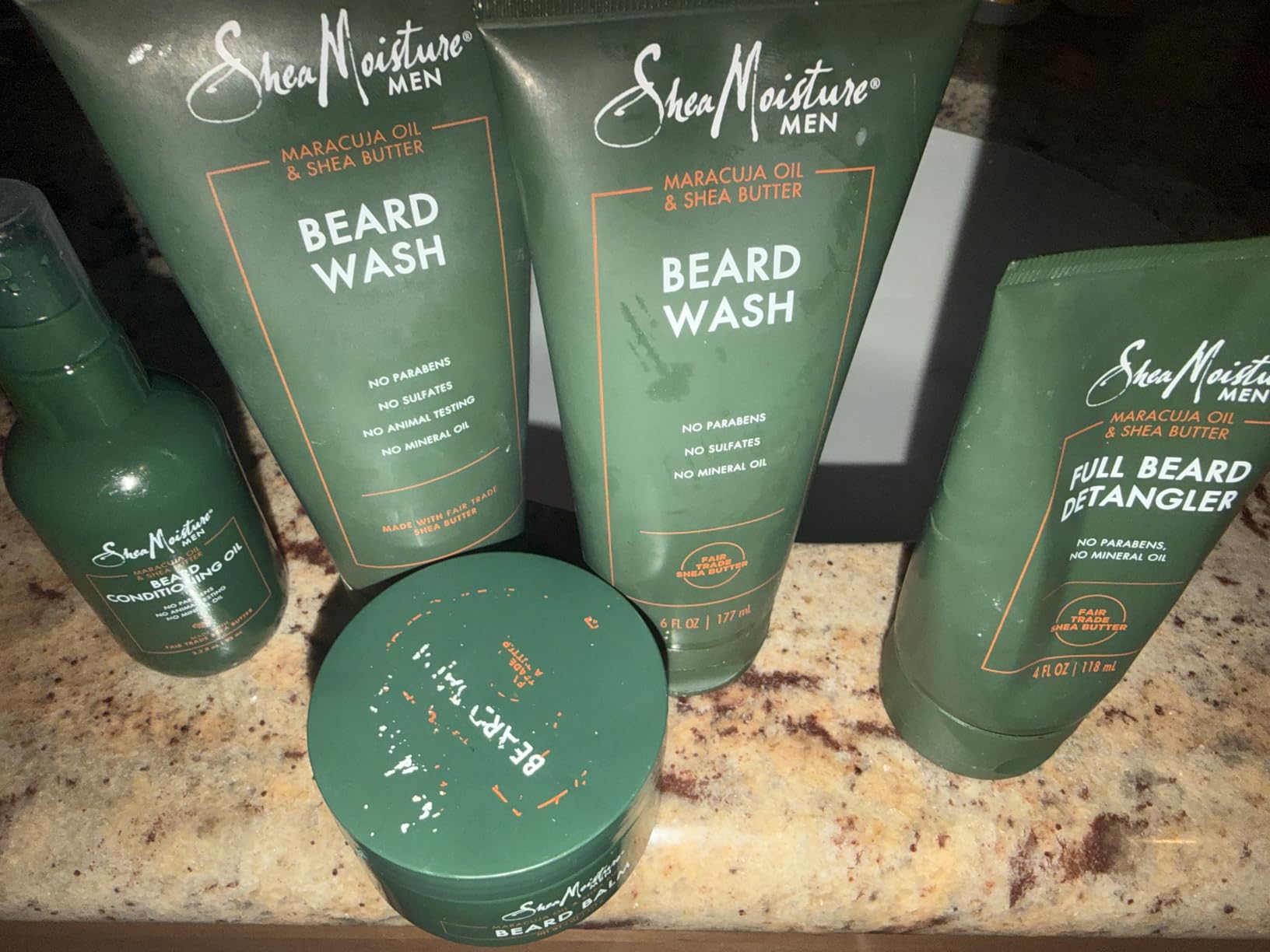 SheaMoisture Beard Kit (Wash, Oil, Detangler & Balm), Gifts for Men | Beard Care Kit for Men with Beard Wash, Conditioning Beard Oil, Beard Detangler, Beard Balm | Subtle Cocoa Vanilla Scent customer photo 2