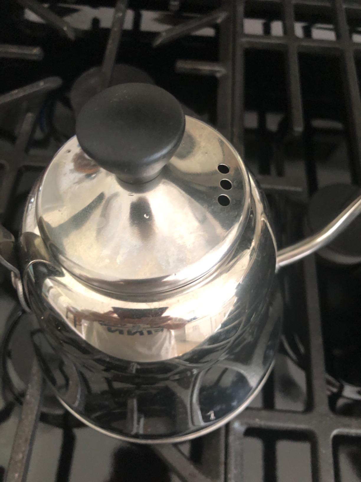 Tea Kettle for Stovetop, Gooseneck Pour Over, Flow Control, 28oz, Silver | Food Grade Stainless Steel, for Home & Kitchen, Precise Gooseneck Spout, Induction & Gas Applicable customer photo 2
