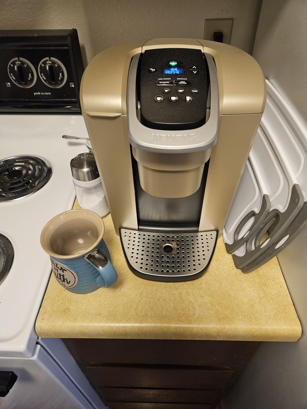 Keurig K-Elite Single Serve K-Cup Pod Coffee Maker, with Strength and Temperature Control, Iced Coffee Capability, 8 to 12oz Brew Size, Programmable, Brushed Slate | Strength, Temperature Control, Iced Coffee Capability, 8 to 12oz Brew Size, Programmable customer photo 1