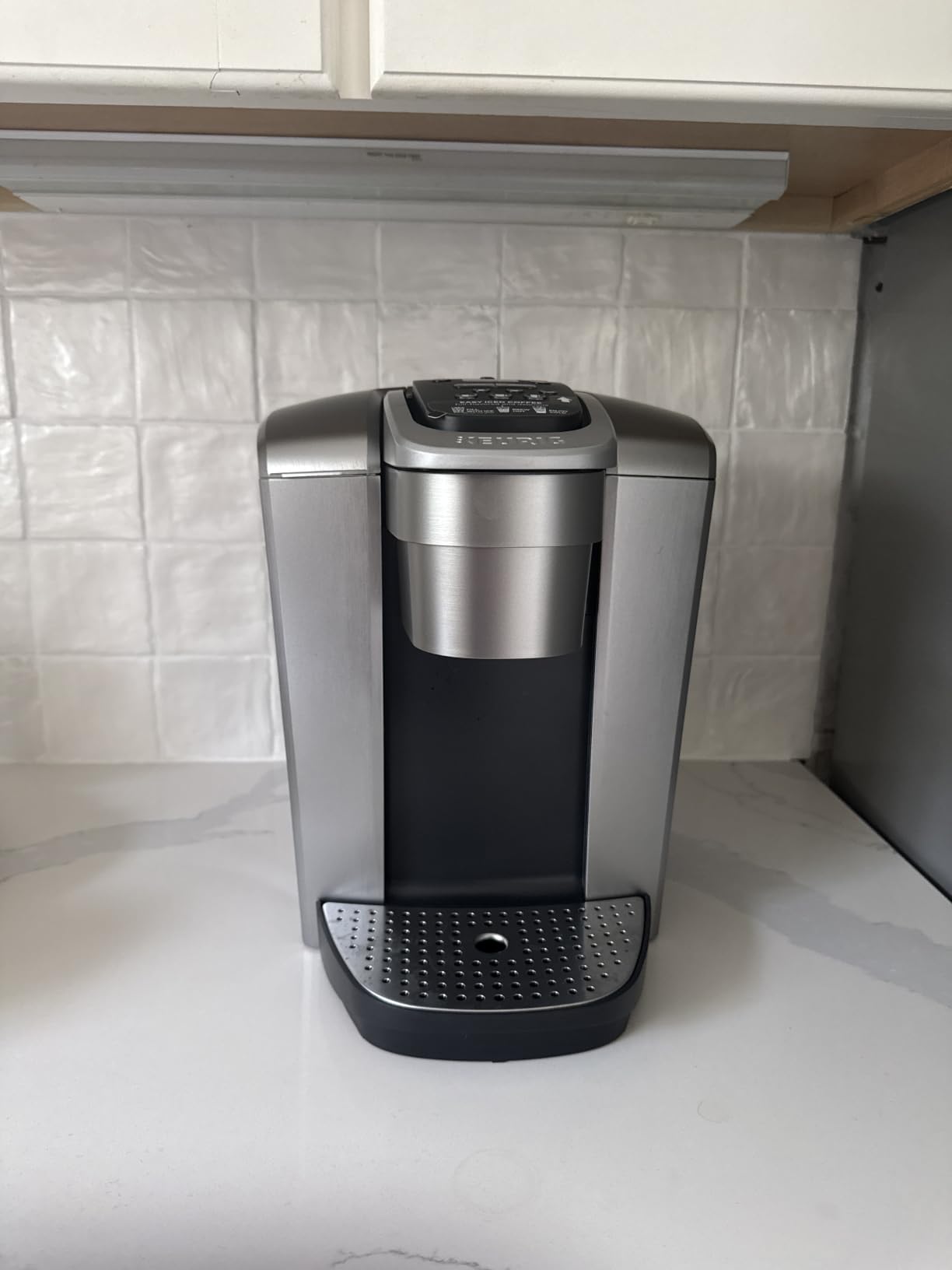 Keurig K-Elite Single Serve K-Cup Pod Coffee Maker, with Strength and Temperature Control, Iced Coffee Capability, 8 to 12oz Brew Size, Programmable, Brushed Slate | Strength, Temperature Control, Iced Coffee Capability, 8 to 12oz Brew Size, Programmable customer photo 2
