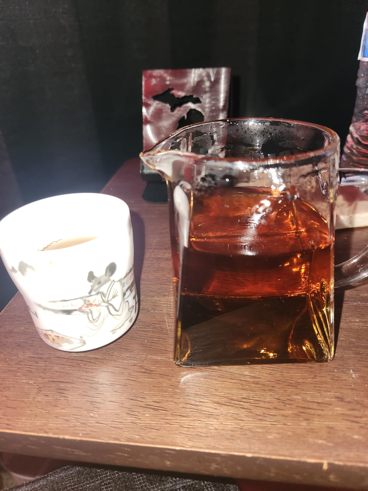 12 oz Clear Glass Tea Pitcher - High Temp Resistant, 350 ml, Fair Cups with Handle, Cha Hai, Gong Dao Bei, Kungfu Teaware customer photo 2