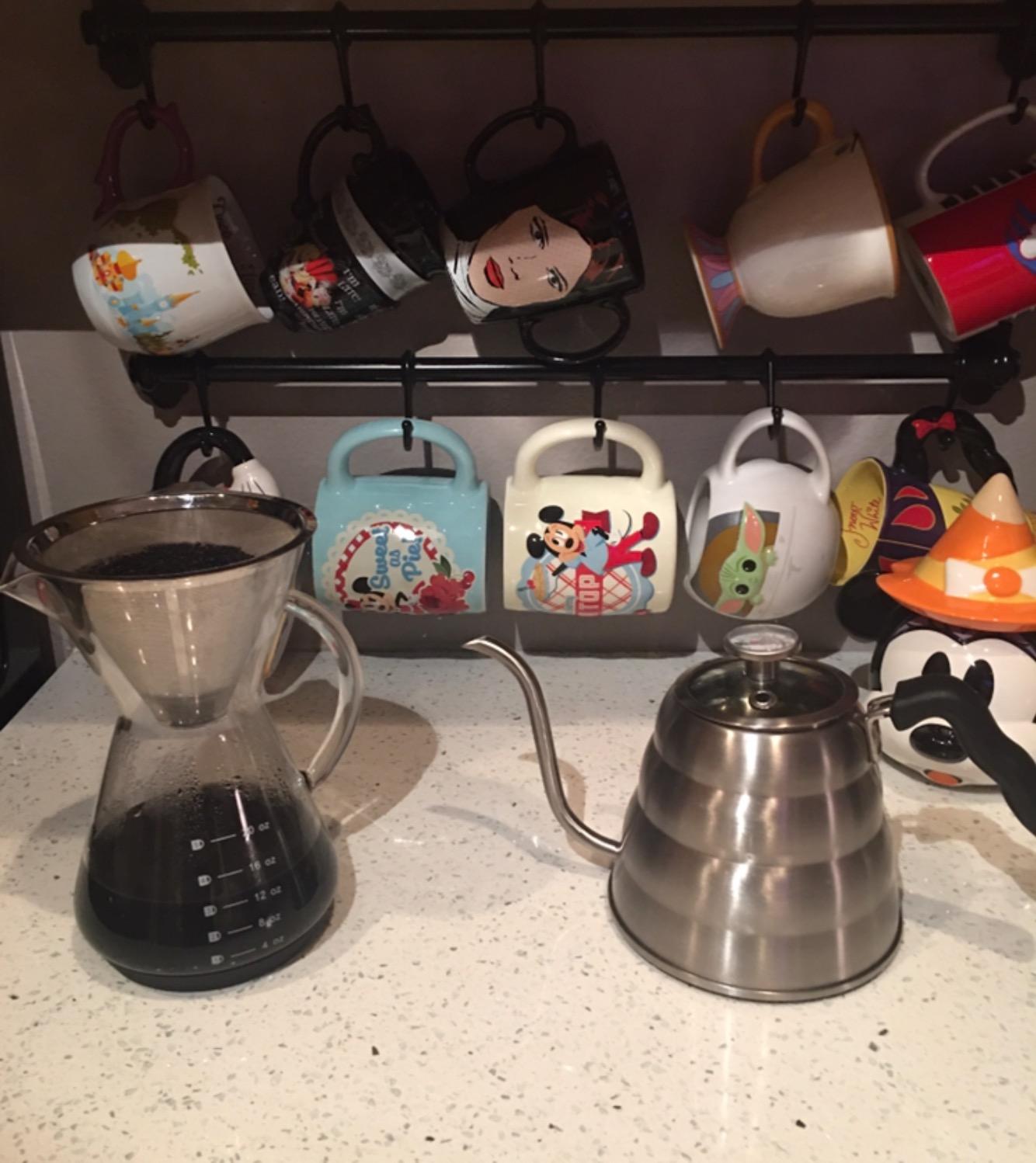 Bean Envy Pour Over Coffee Maker - Glass Dripper with Steel Filter 20 Oz | Dishwasher Safe, Borosilicate Carafe, Reusable Stainless Mesh, Non-Toxic, Silicone Base, Manual Drip Brewer customer photo 2