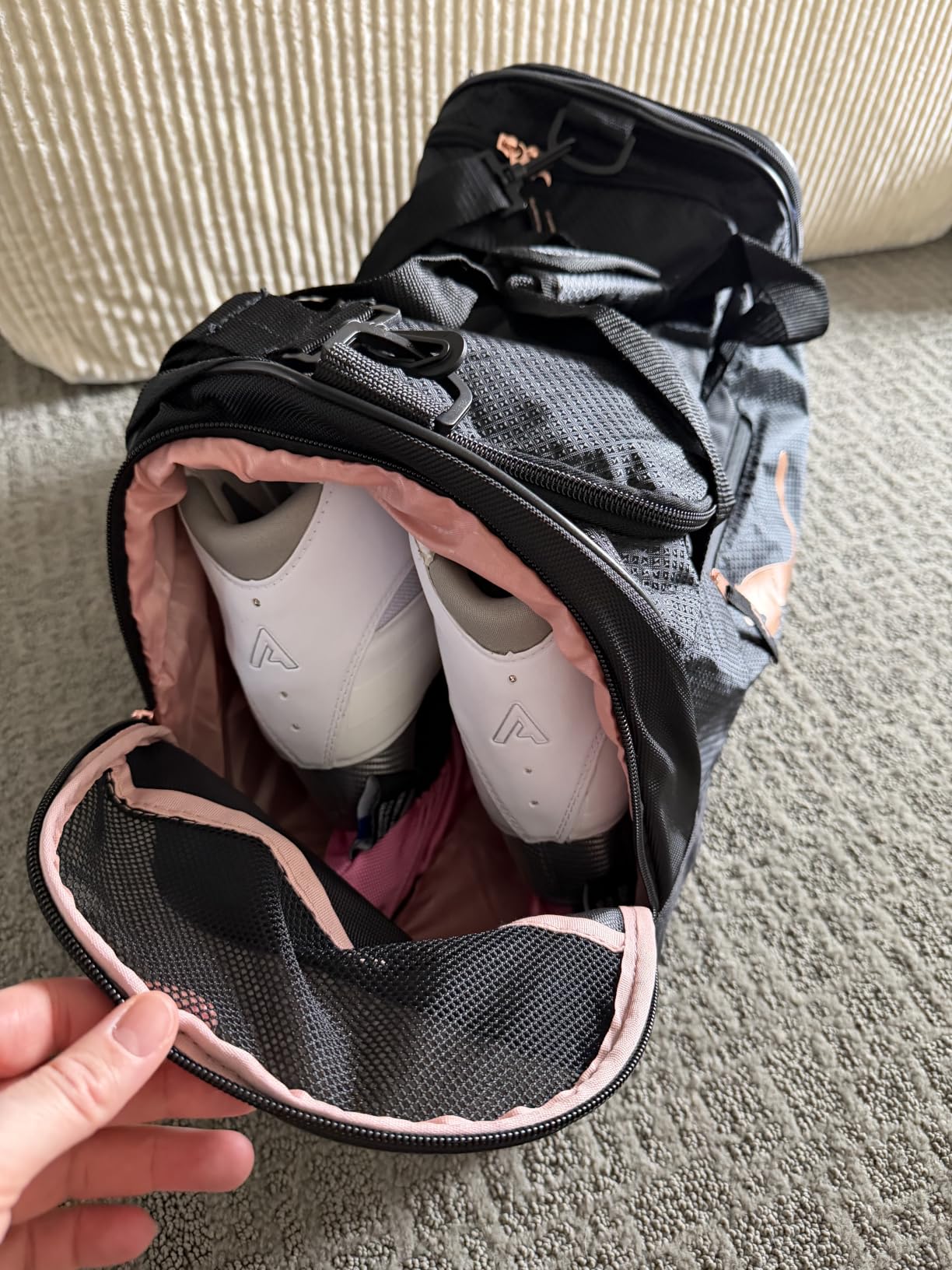 PUMA Womens Candidate Duffel Bag with Removable Strap & Shoe Pocket customer photo 1