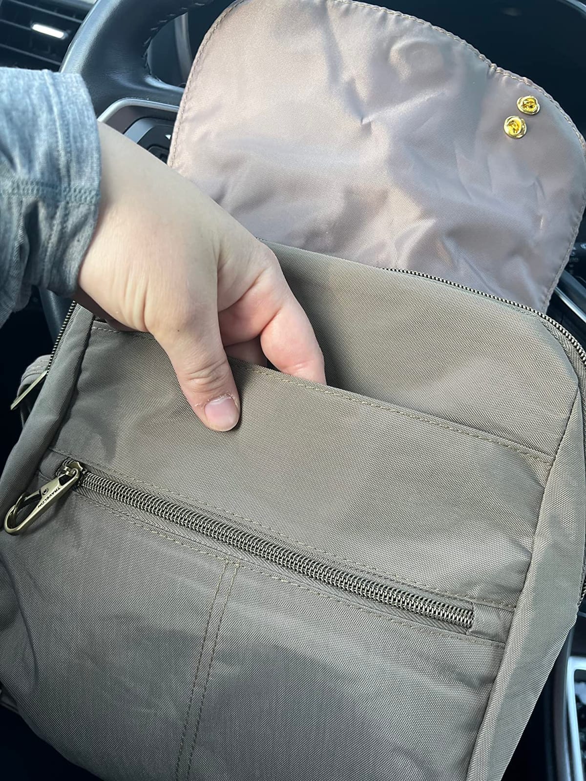Travelon Anti-Theft Signature Slim Backpack customer photo 1