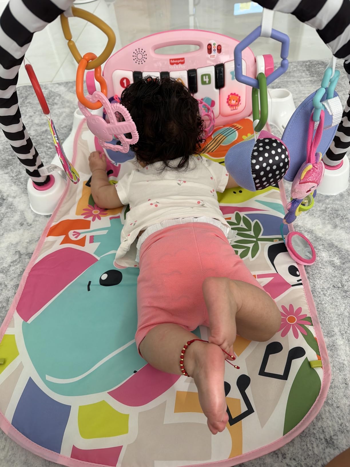 Fisher-Price Baby Playmat Deluxe Kick & Play Piano Gym for Learning & 2 Maracas Soft Rattles for Newborn to Toddler Play Ages 0+ Months customer photo 2