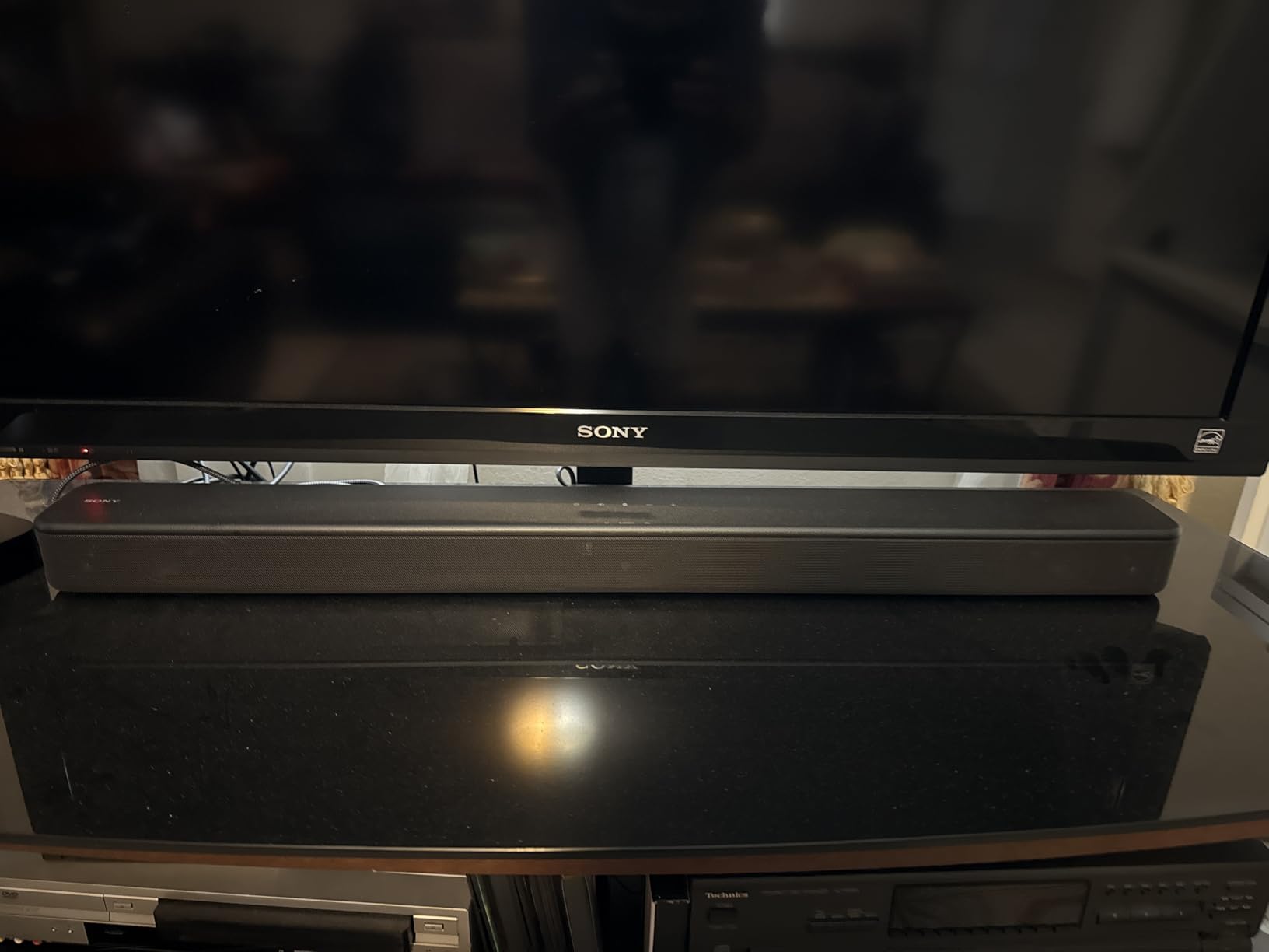 Sony S100F 2.0ch Soundbar with Bass Reflex Speaker, Integrated Tweeter and Bluetooth, (HTS100F), easy setup, compact, home office use with clear sound black customer photo 1