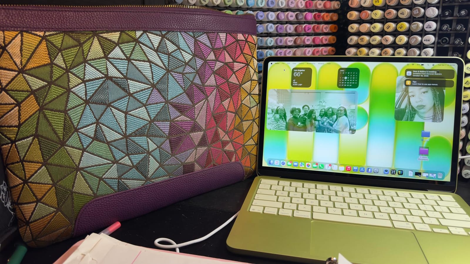 Londo Leather Sleeve Compatible with MacBook Pro 14 & Air 13-13.3 Inch (M5, M4, M3, M2, M1, Pro, Max) & iPad Pro 12.9, Premium Top Grain Leather Laptop Bag, 2020 to 2026 Models customer photo 2