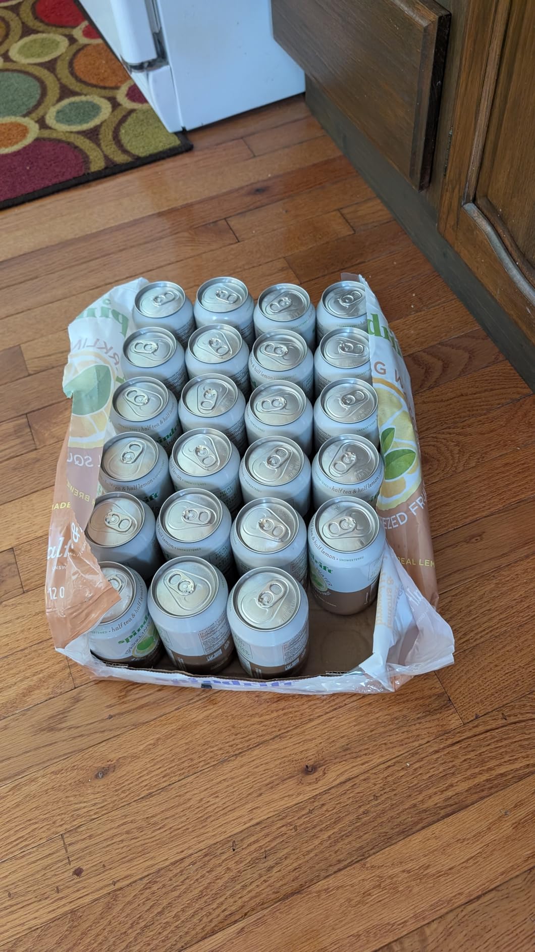 Spindrift Sparkling Water, Half Tea & Half Lemon Flavored, Made with Real Squeezed Fruit, 12 Fl Oz Cans, Pack of 24 (Only 5 Calories per Can) customer photo 1