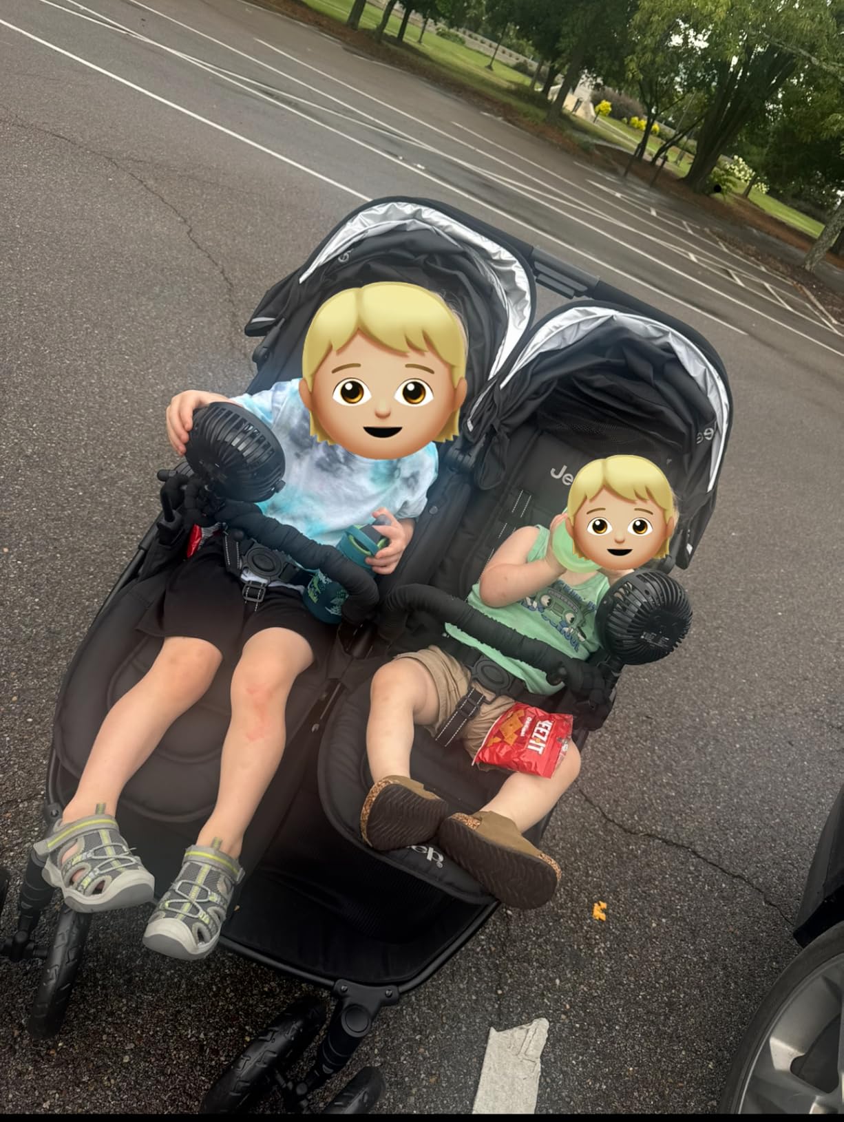 Jeep Destination Ultralight Side x Side Double Stroller, Midnight customer photo 1