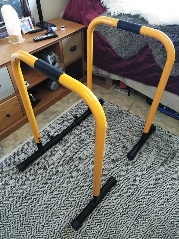 ProsourceFit Dip Stand Station, Heavy Duty Ultimate Body Press Bar with Safety Connector for Tricep Dips customer photo 2