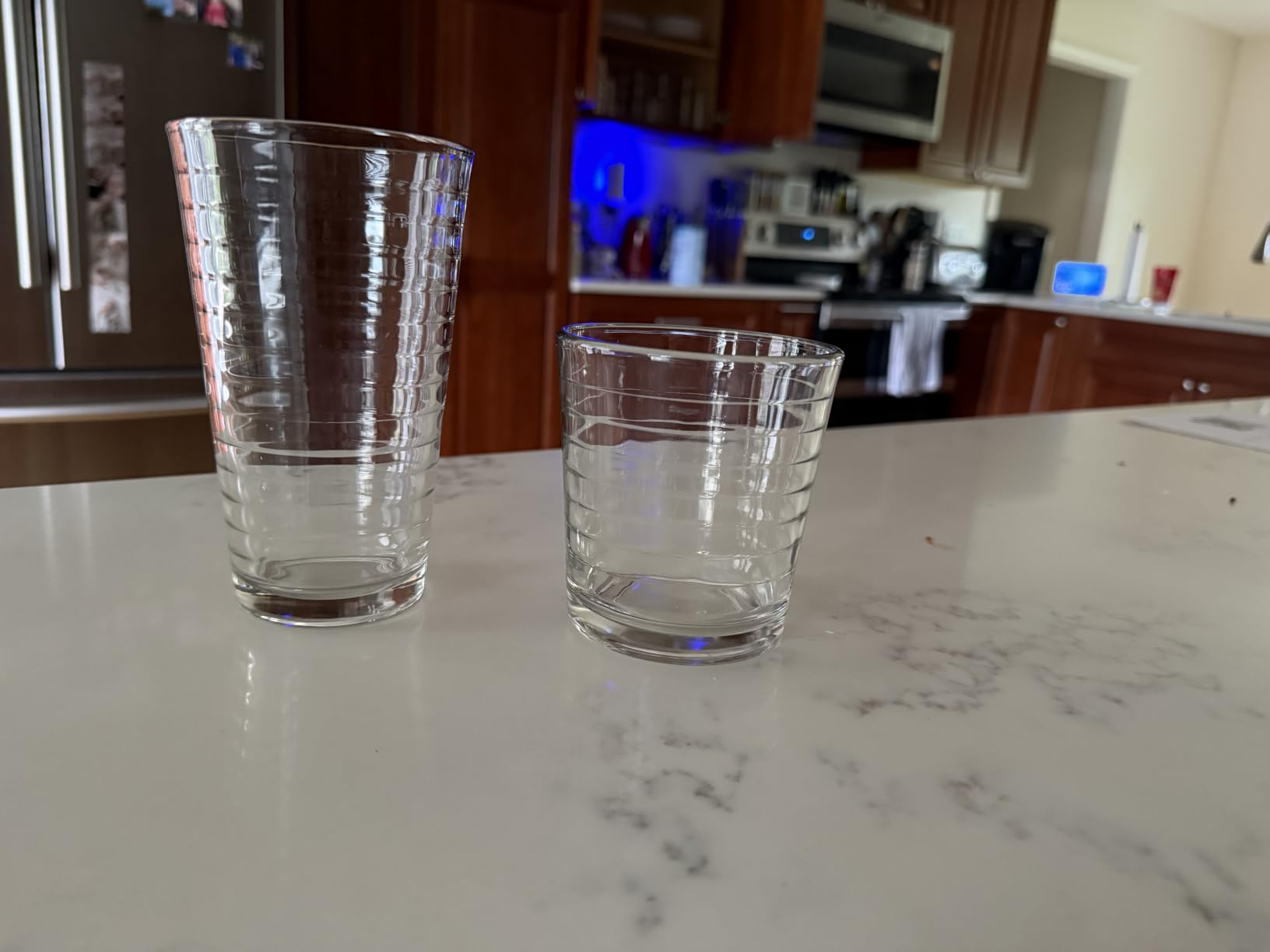 Libbey Miles Tumbler and Rocks Bar Drinkware Glasses Set, Clear All-Purpose 16 Piece Glassware Set, Sleek Glass Drinking Cups for Everyday Use customer photo 2