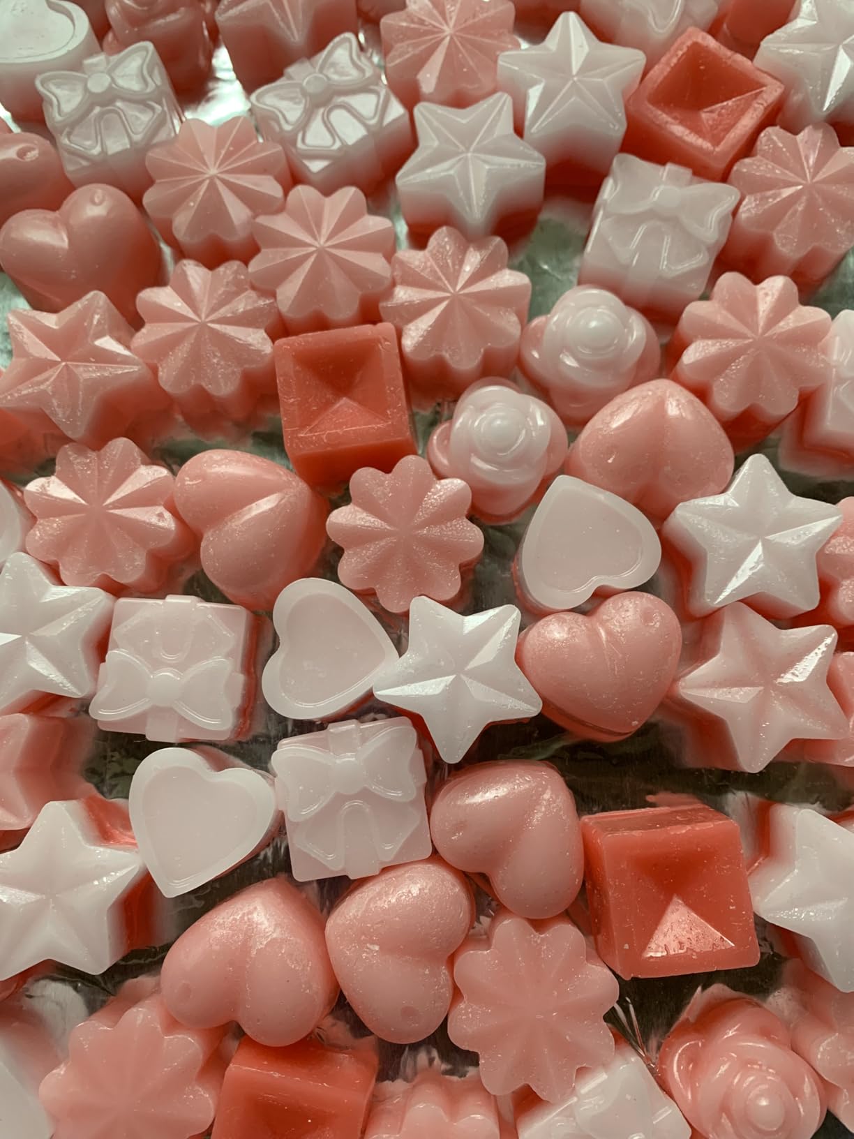 JOERSH Silicone Chocolate Mold Set, 5Pcs, 93-Cavity | Non Stick, For Candy, Fat Bombs Snacks, Truffles, Candle, Soap, Wax Melts, Square Round Heart Star Flower Shaped customer photo 1